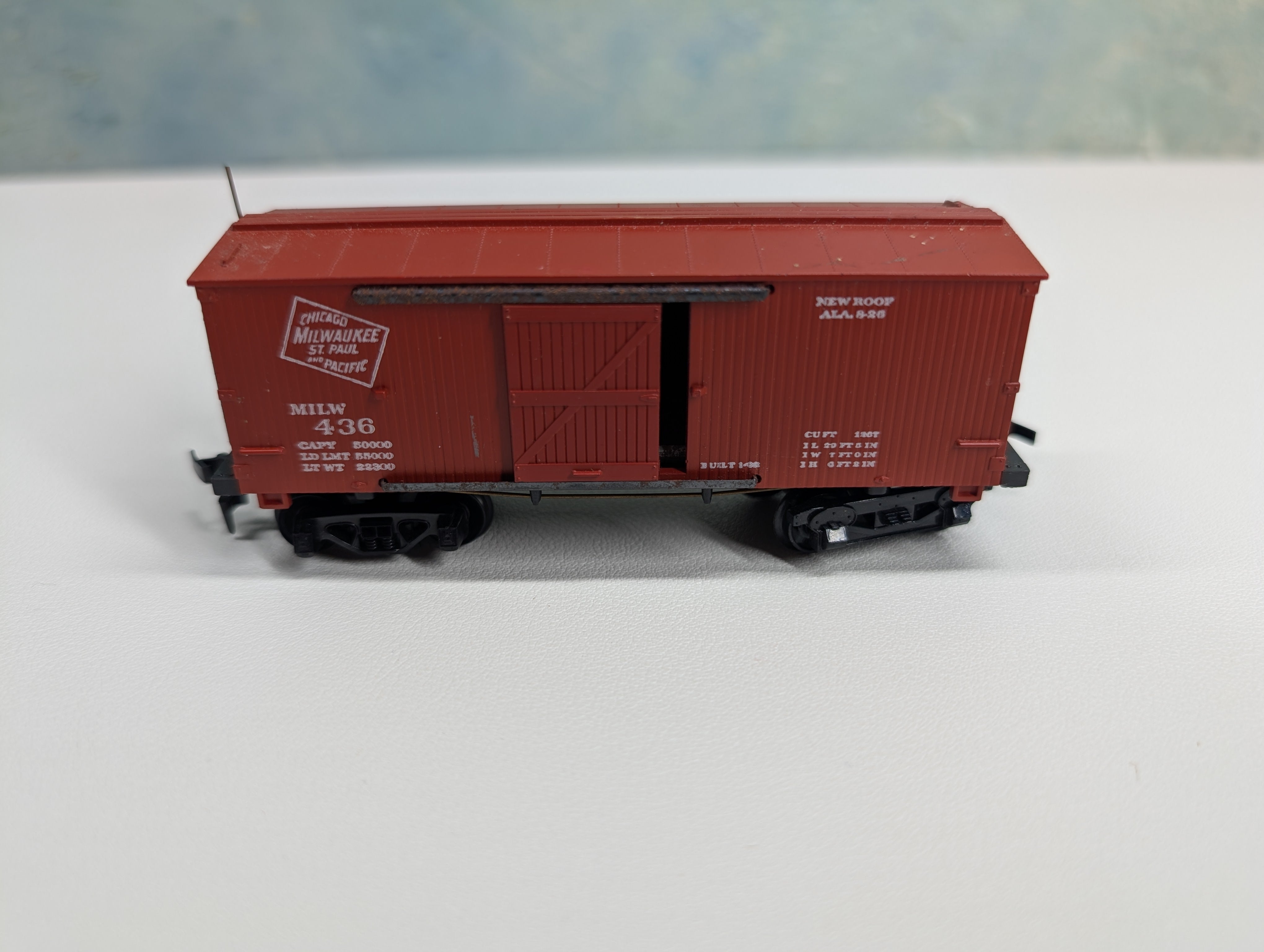 USED Mantua HO Scale Wooden Box Car MILW #436