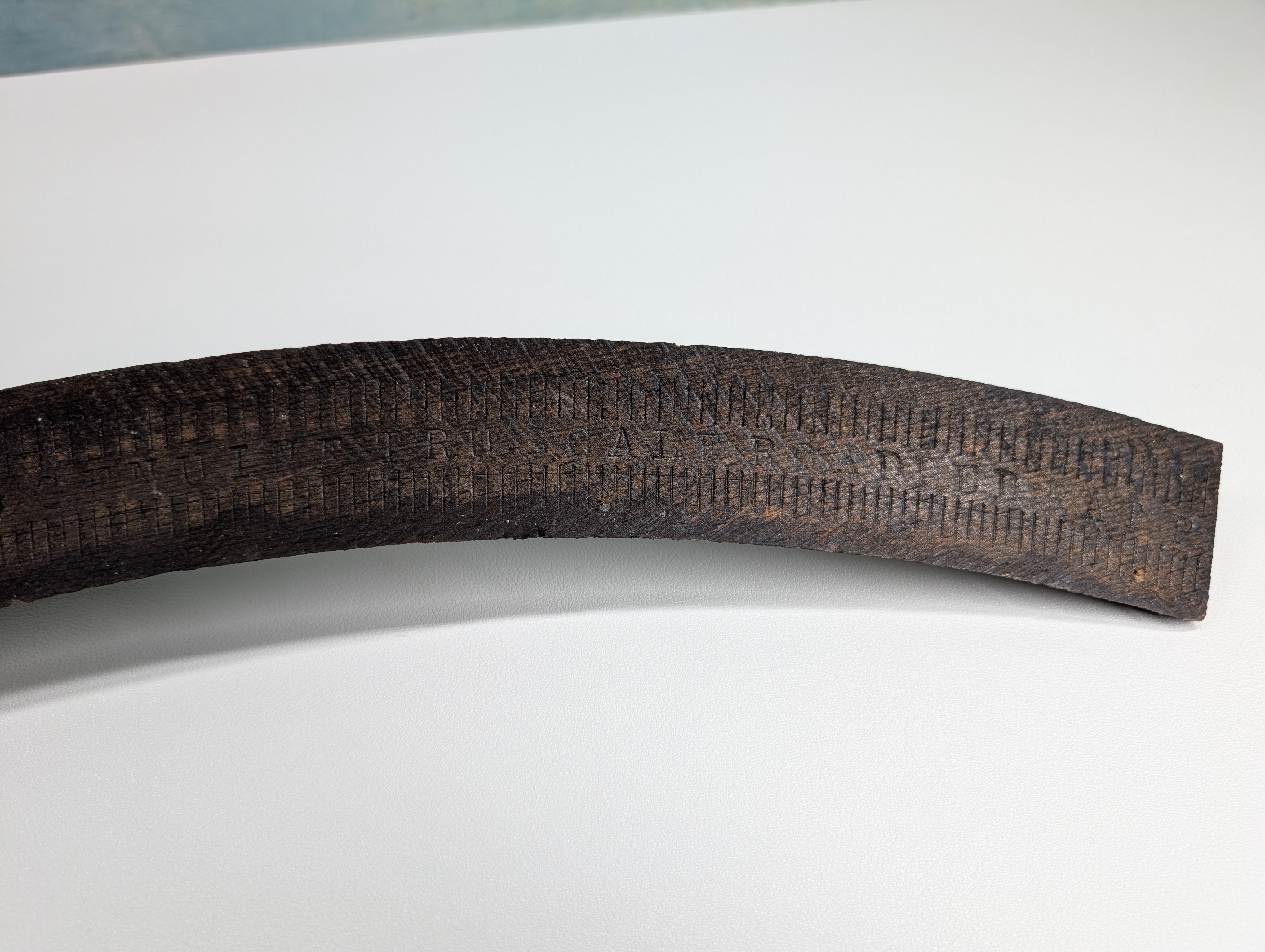 USED HO Scale Tru-Scale 20R Curved Roadbed Track (single piece)