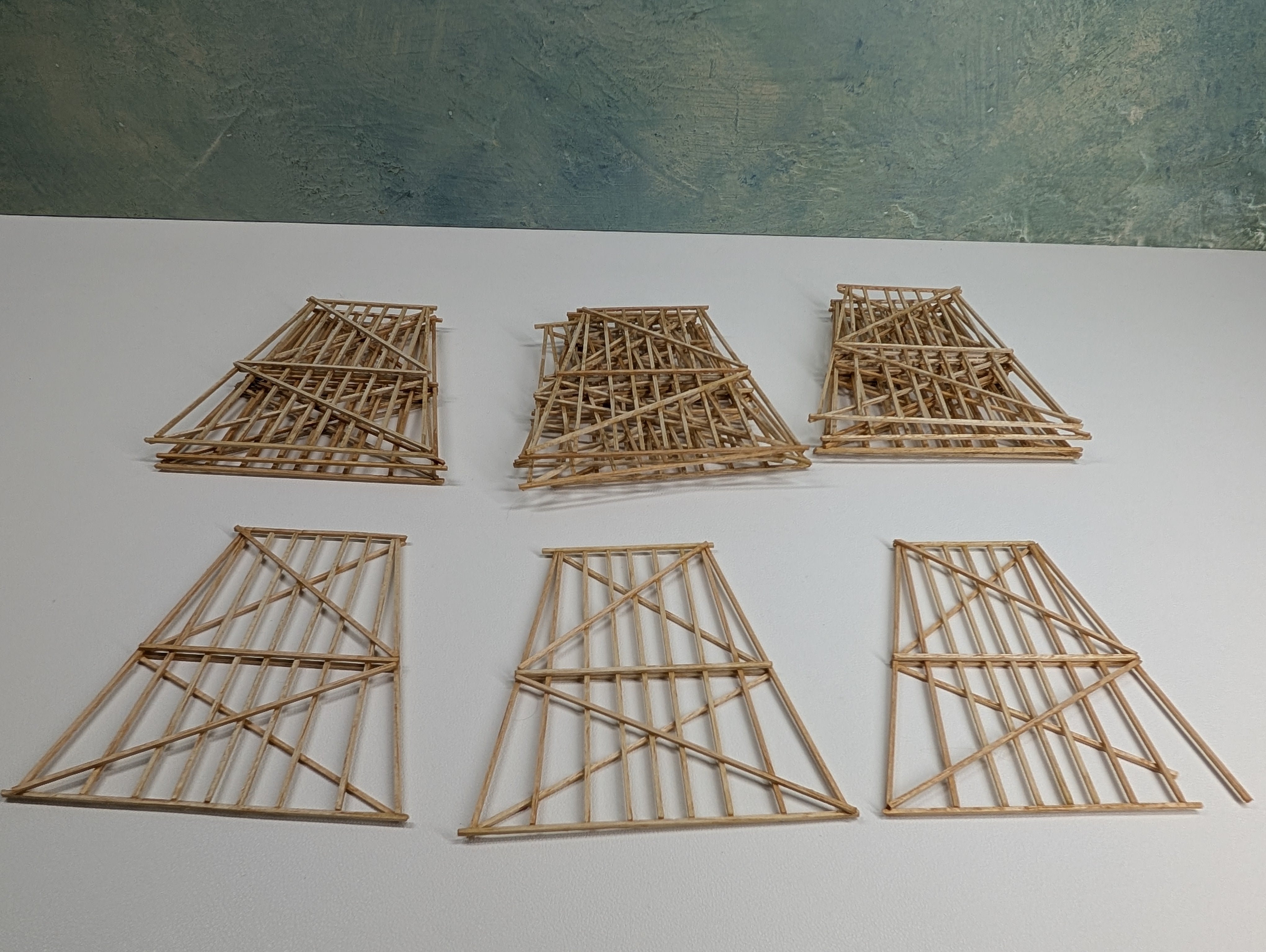 USED HO Scale Lot of Wood Trestles (14 pcs)