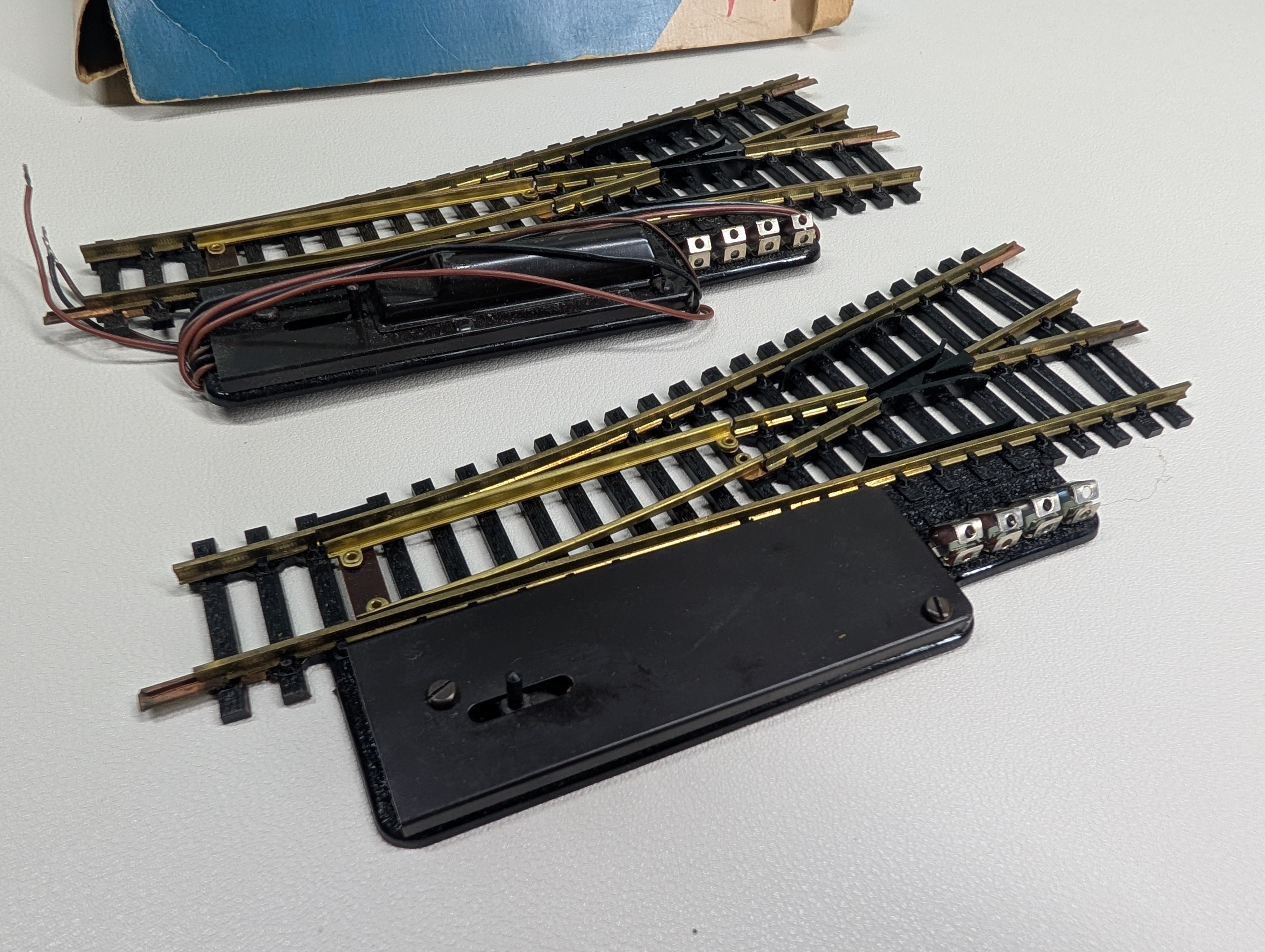 USED Fleischmann 1724A HO Scale Super Switches, Left Hand Turnouts (2 pcs)