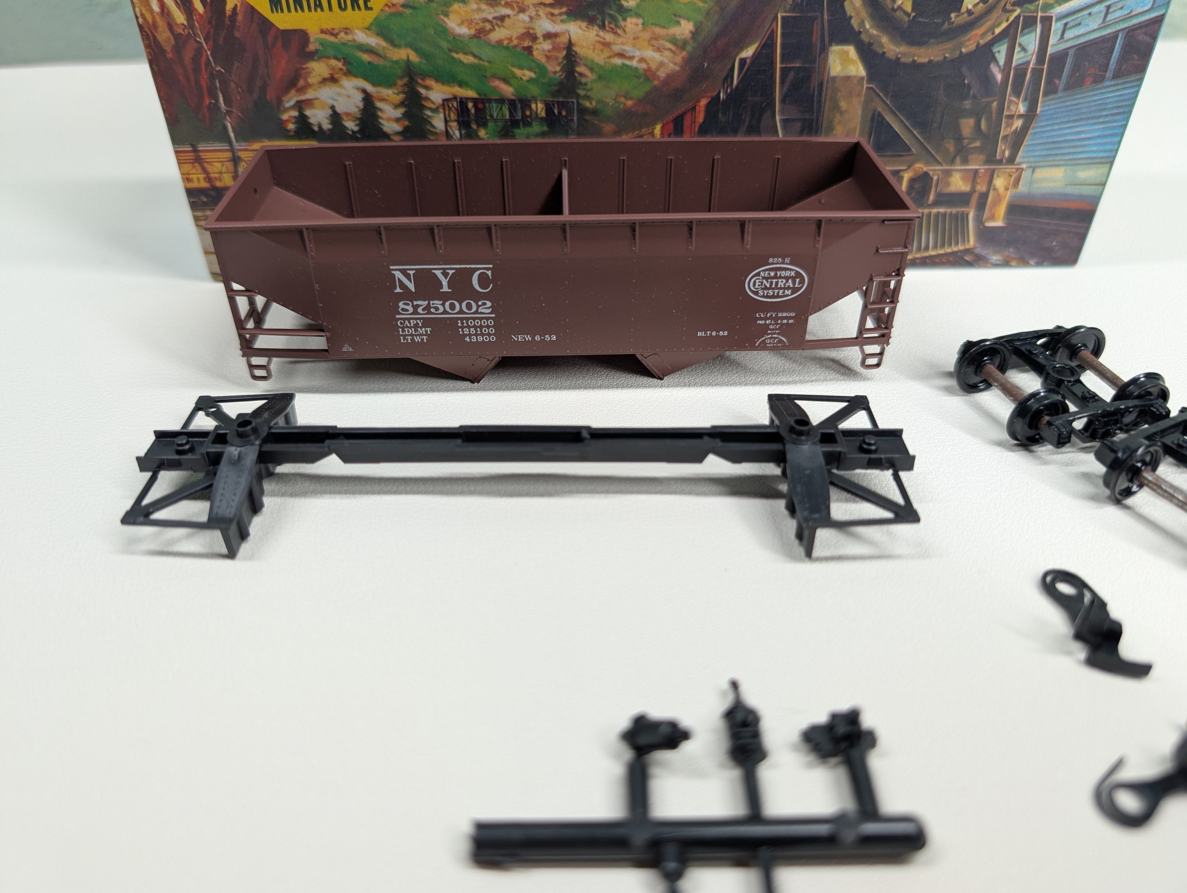 USED Athearn HO Scale 2 Bay Hopper New York Central NYC #875002