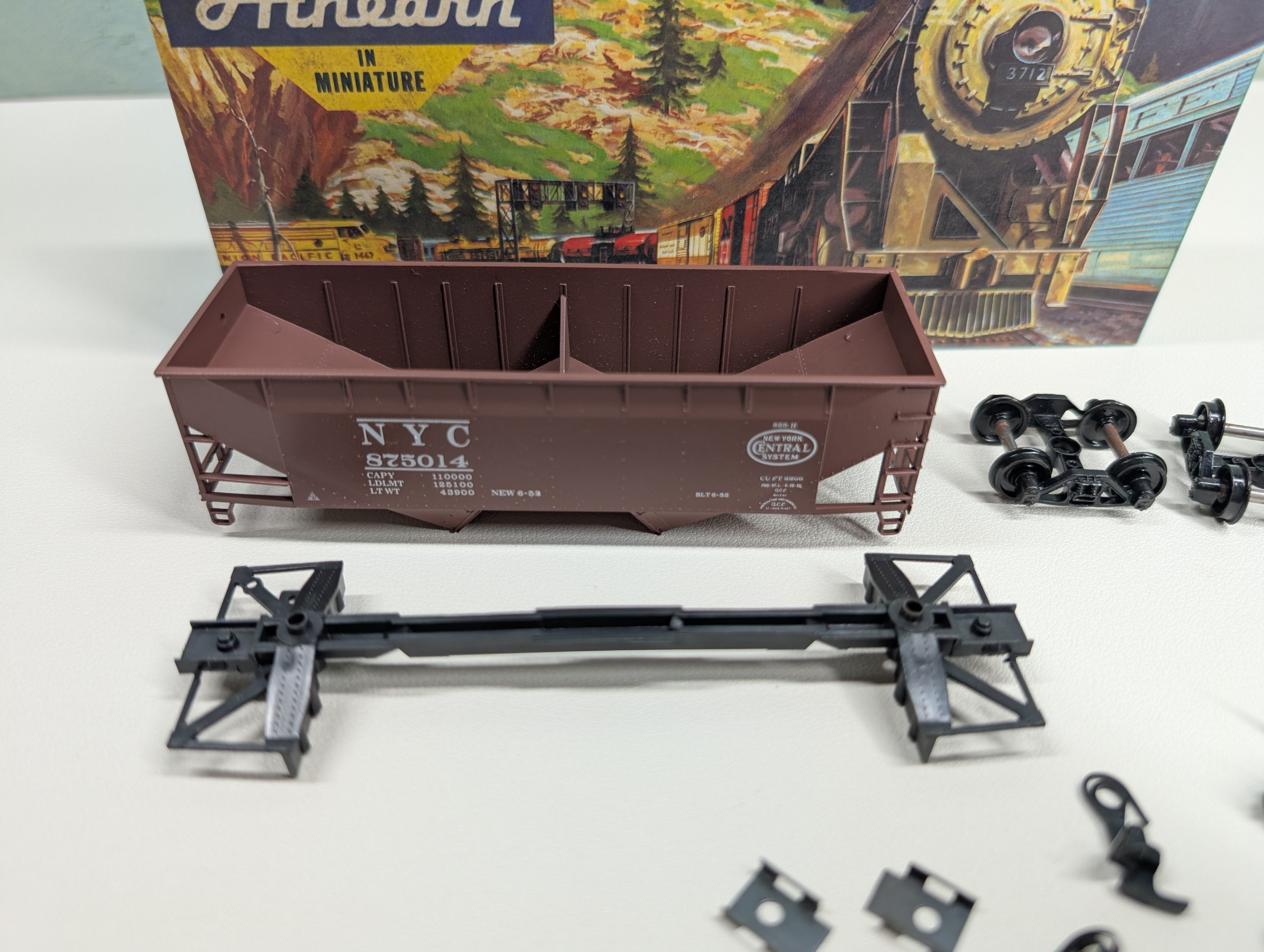 USED Athearn HO Scale 2 Bay Hopper New York Central NYC #875014