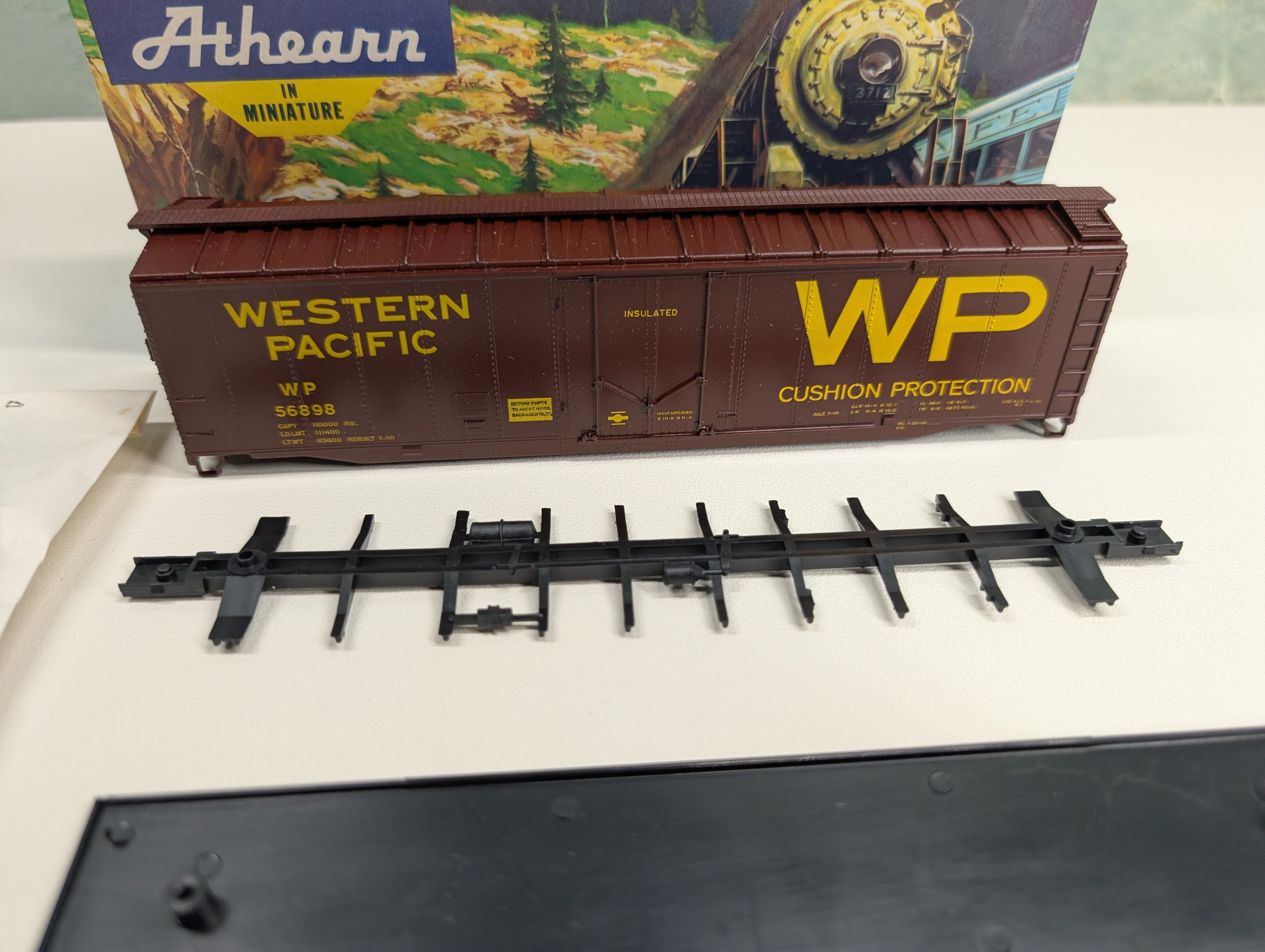USED Athearn HO Scale 50' Box Car Western Pacific WP #56898