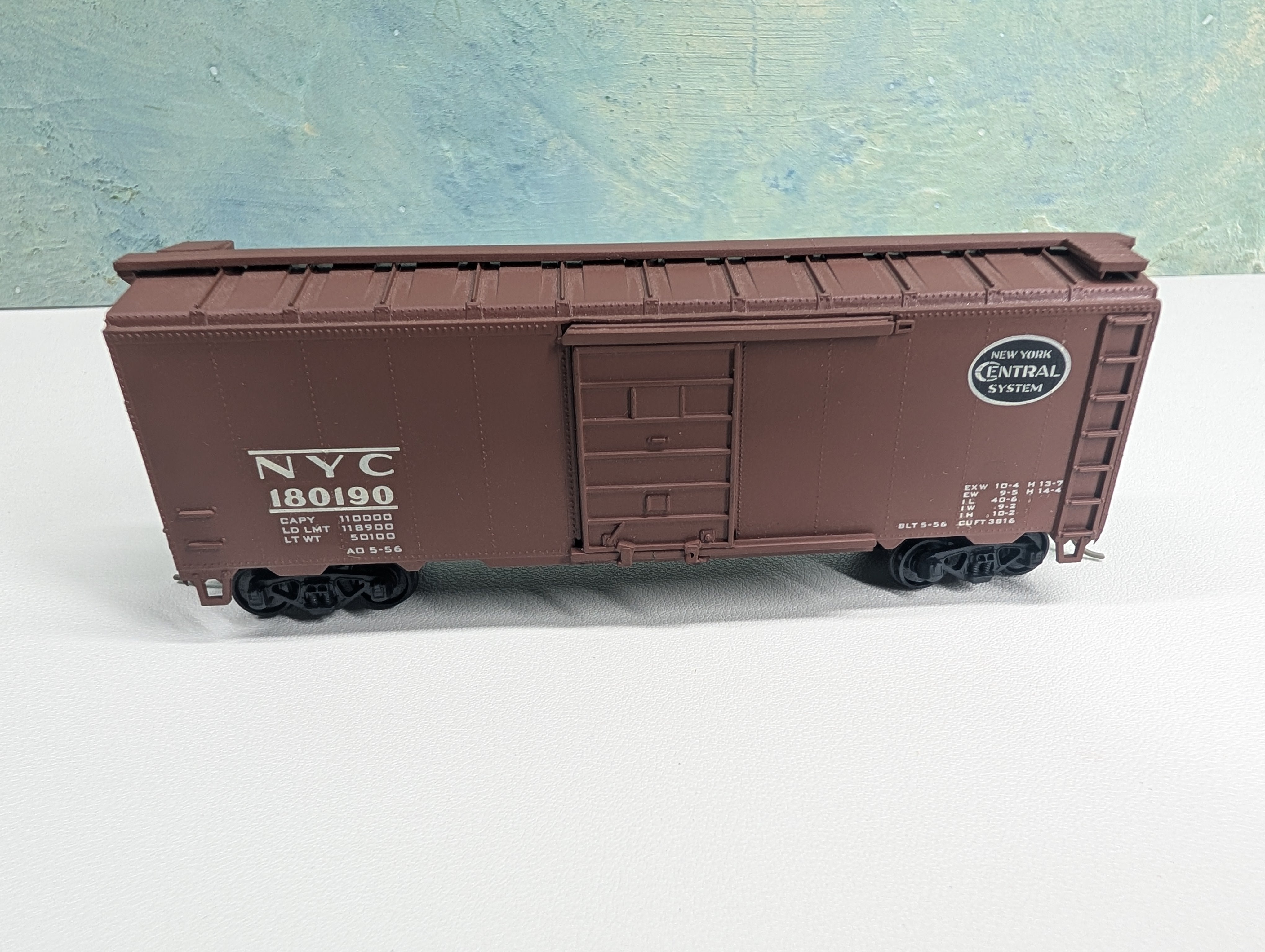 USED Roundhouse HO Scale 40' Box Car New York Central NYC #180190 Decal