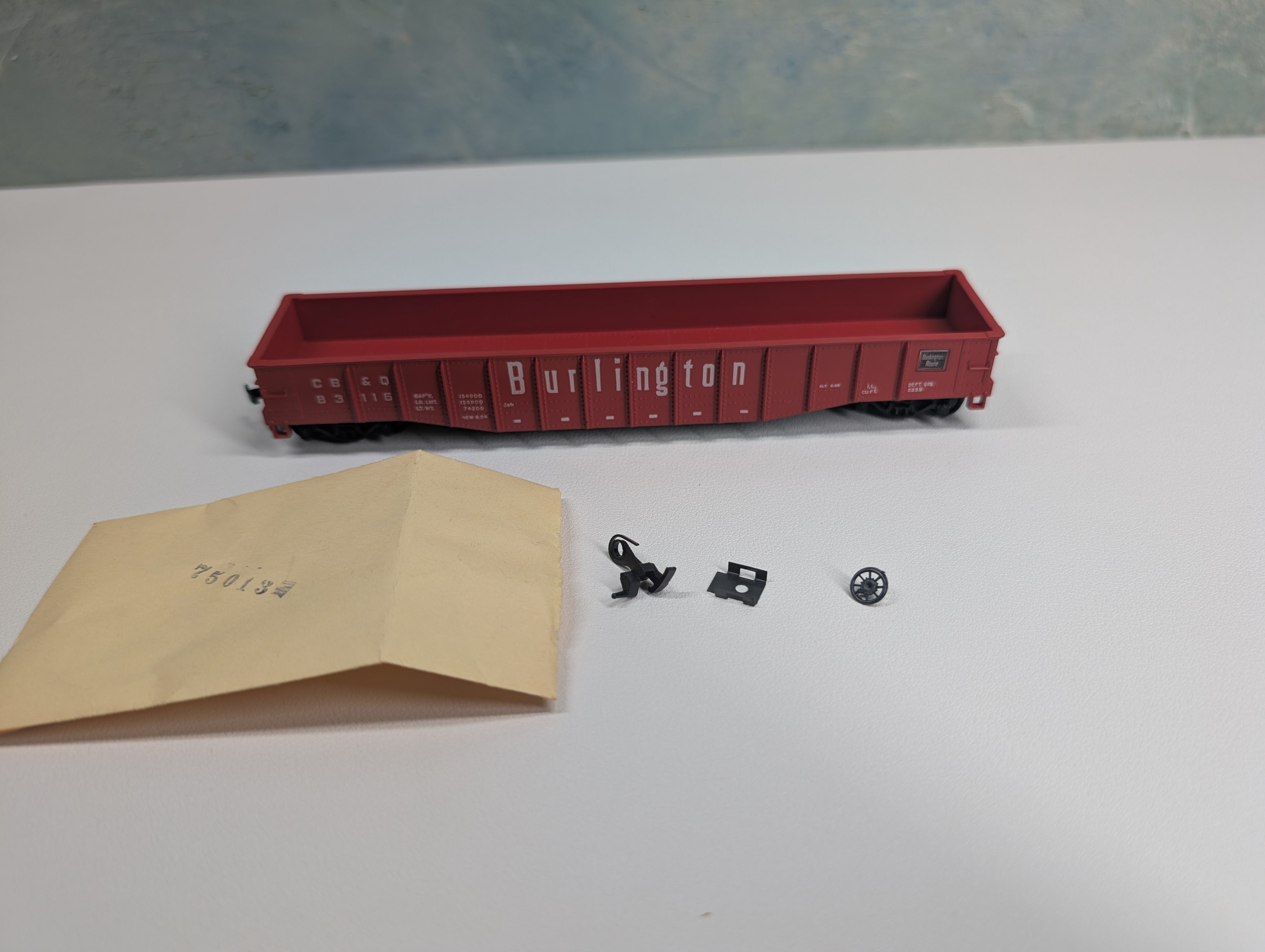 USED Athearn HO Scale Gondola Burlington CB&Q #83116