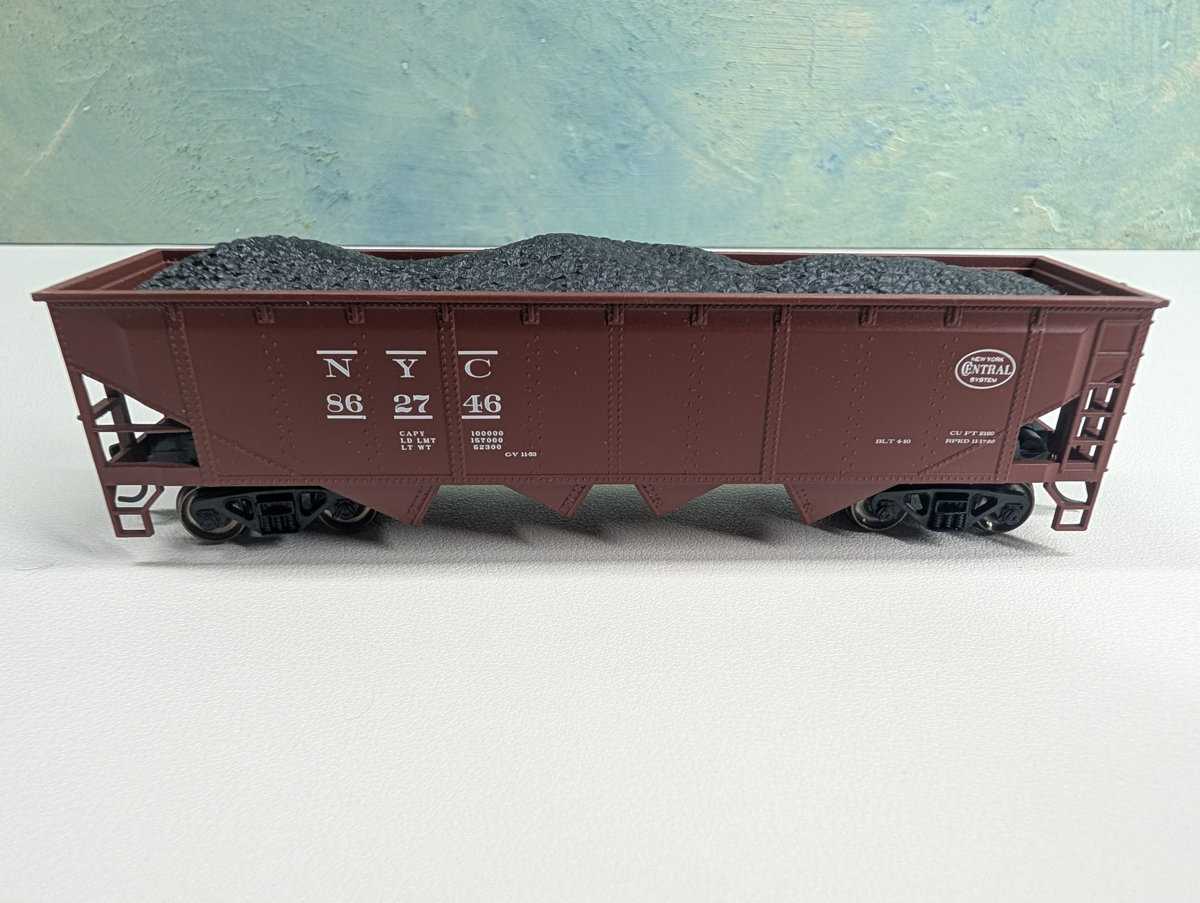 USED Bachmann 17620 HO Scale 40' Quad Hopper New York Central NYC #862746 ex-P&LE