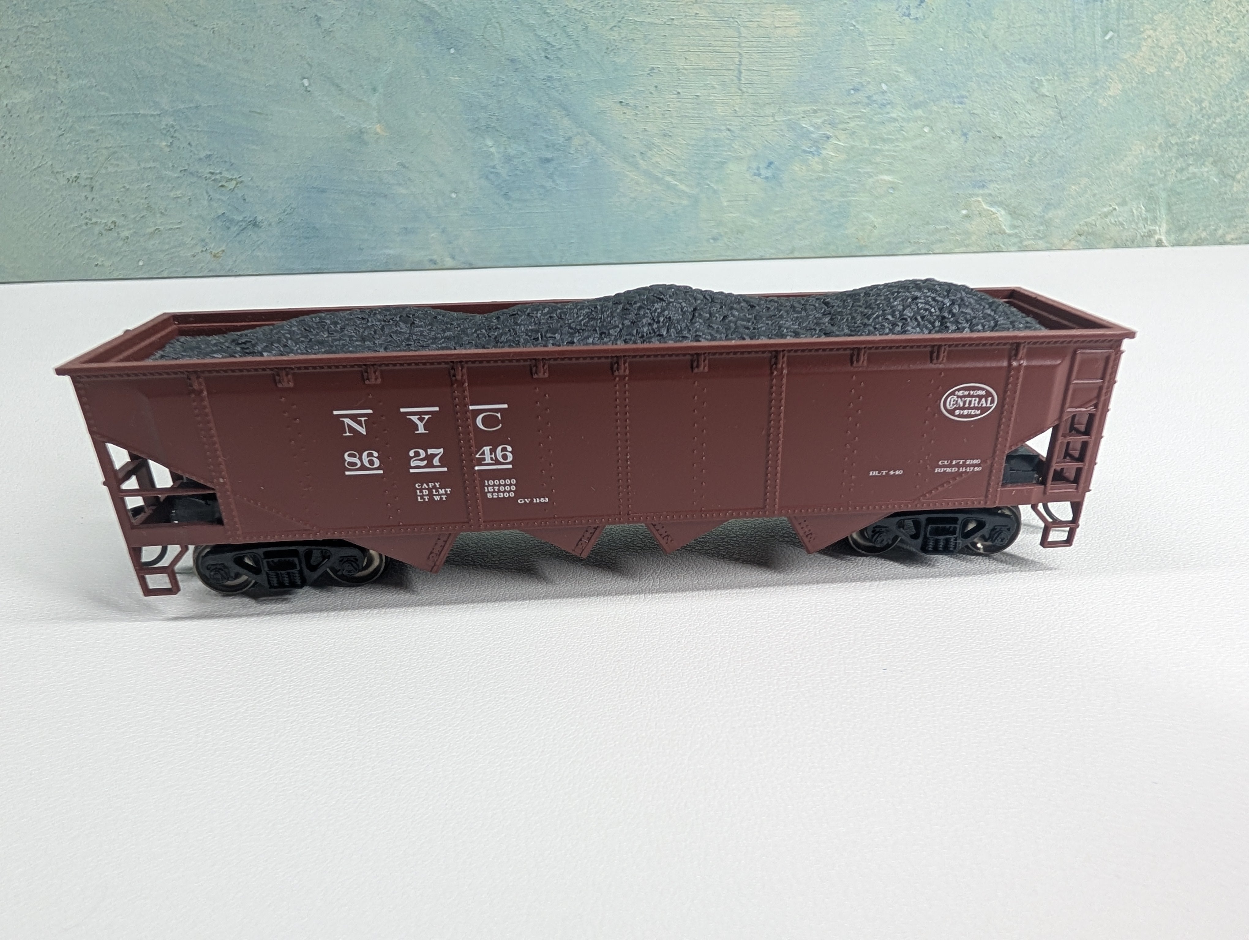 USED Bachmann 17620 HO Scale 40' Quad Hopper New York Central NYC #862746 ex-P&LE