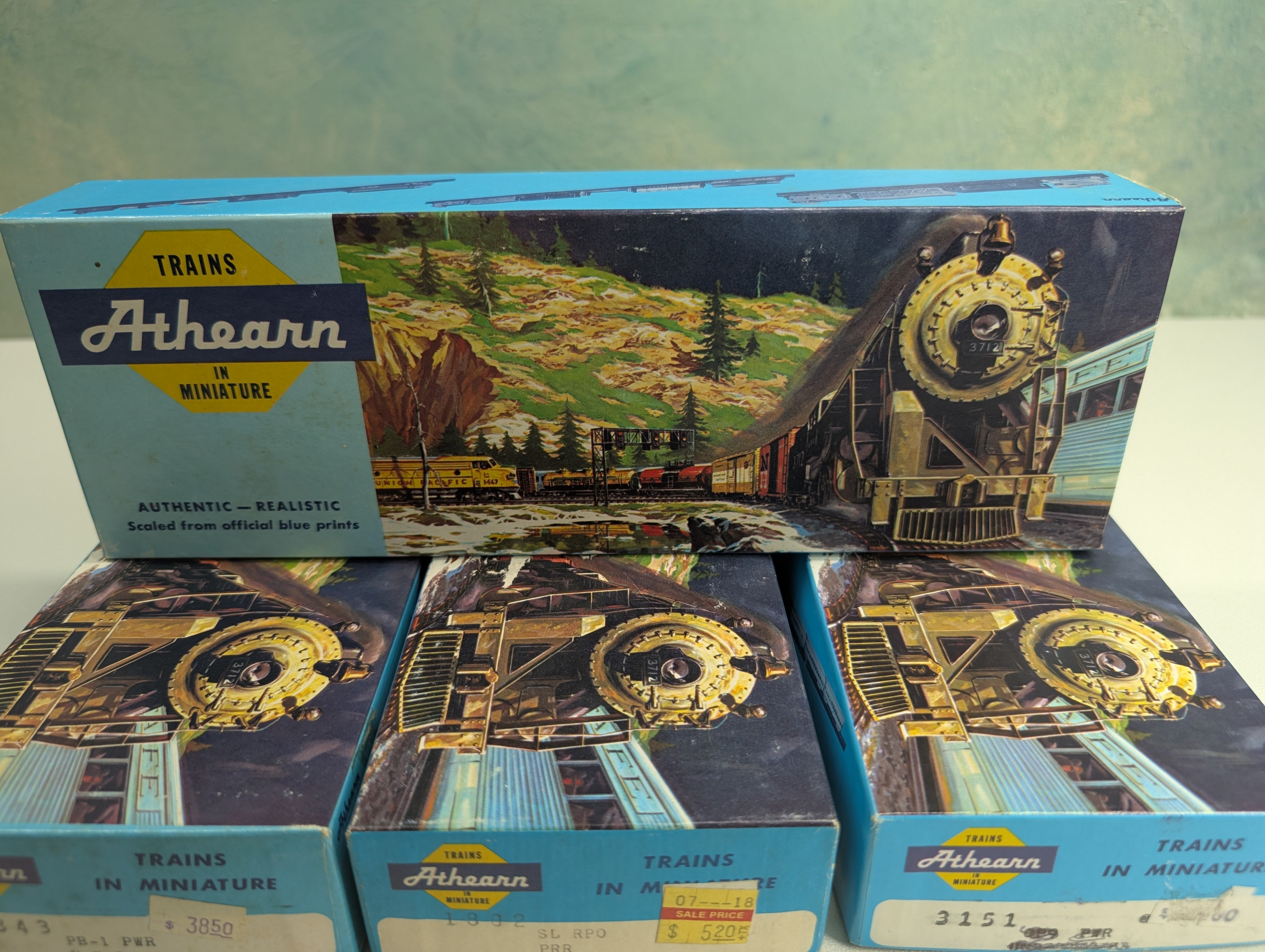 USED Athearn HO Scale Empty Long Boxes for Storage (4 pcs)