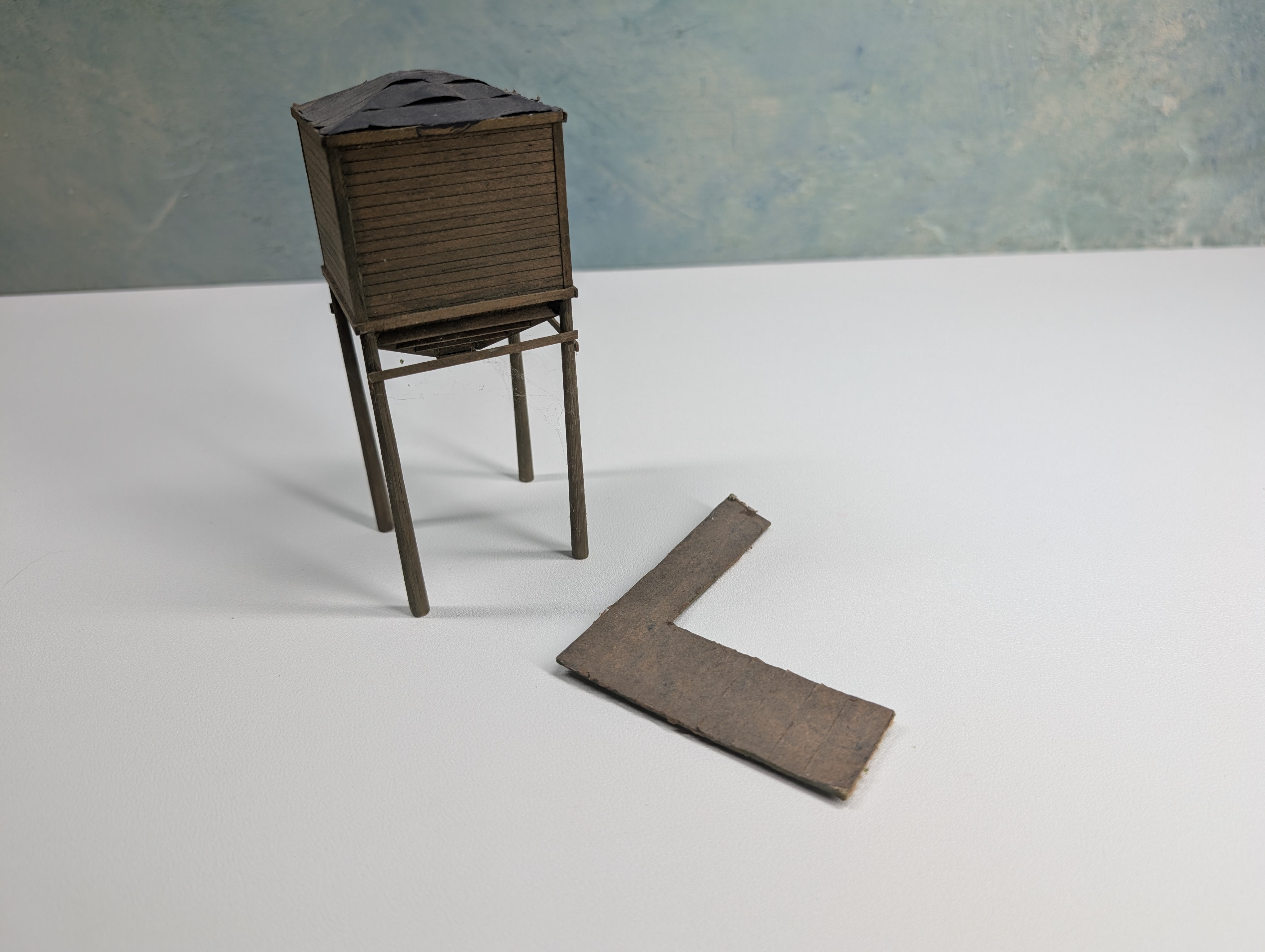 USED HO Scale Lot of Scratch Built Buildings, Barn, Tower, Scratch Built Structures