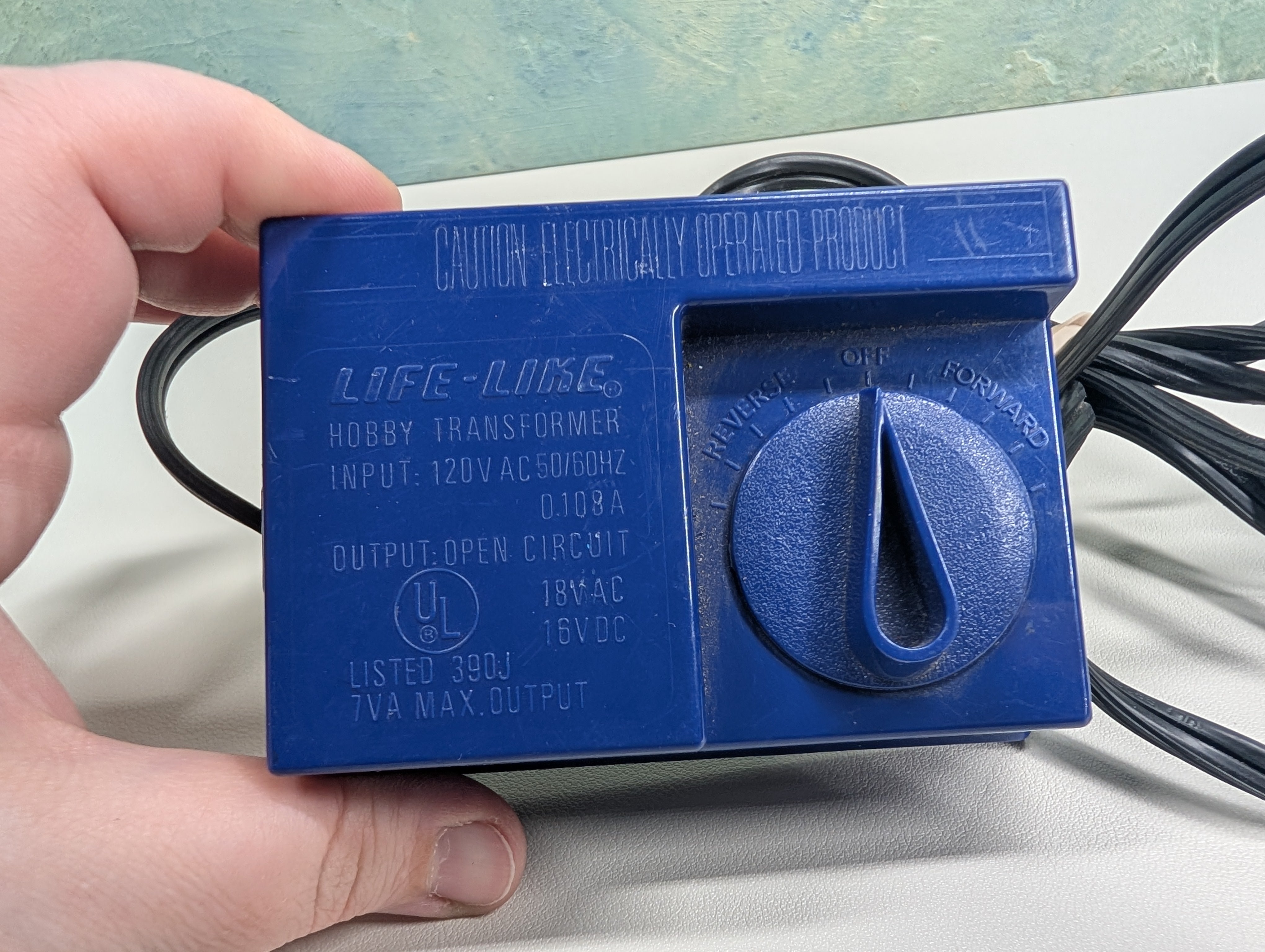 USED Life-Like MULTI Scale Dark Blue Hobby Transformer (HO & N) Tested