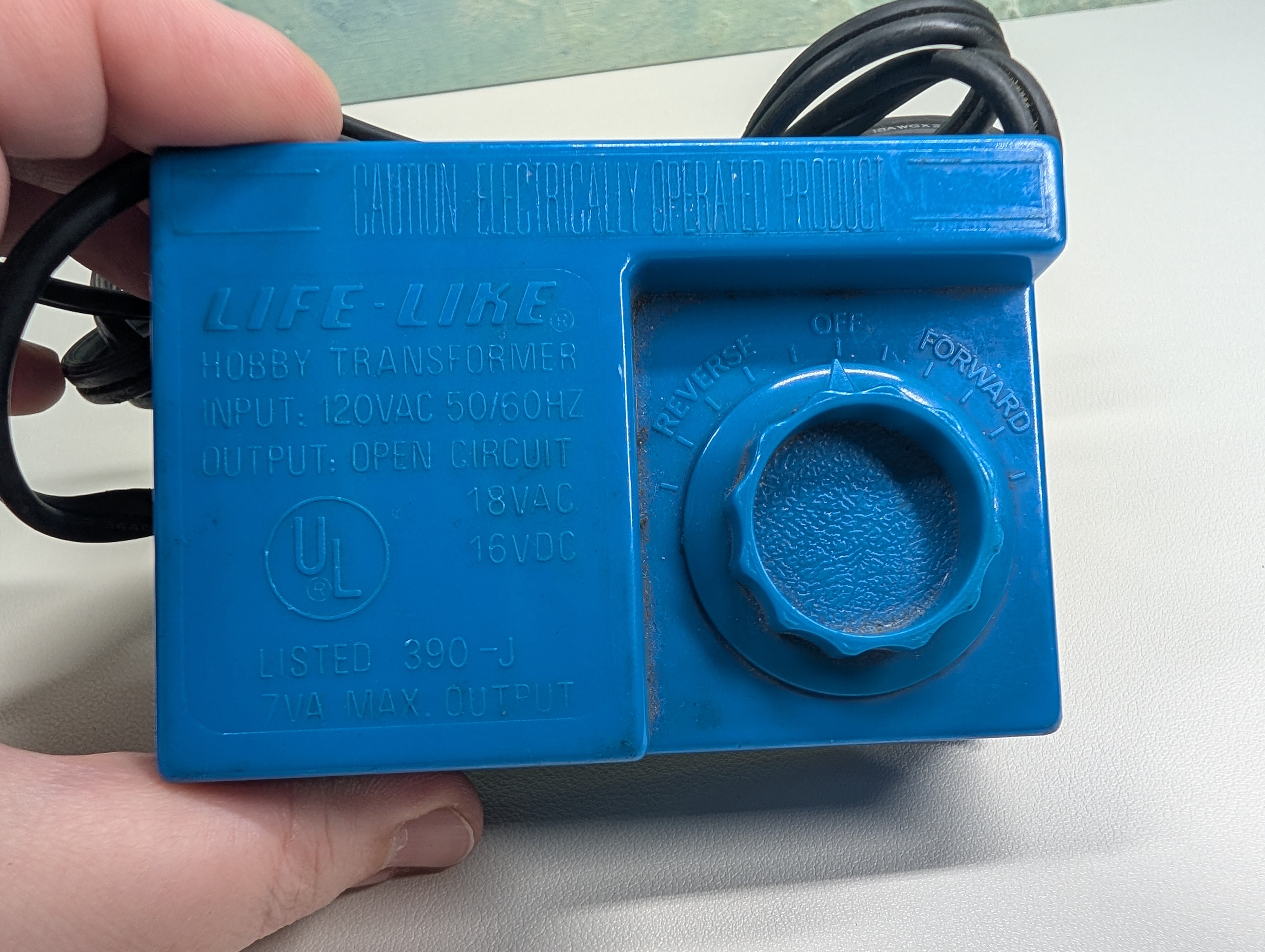 USED Life-Like MULTI Scale Light Blue Hobby Transformer (HO & N) Tested