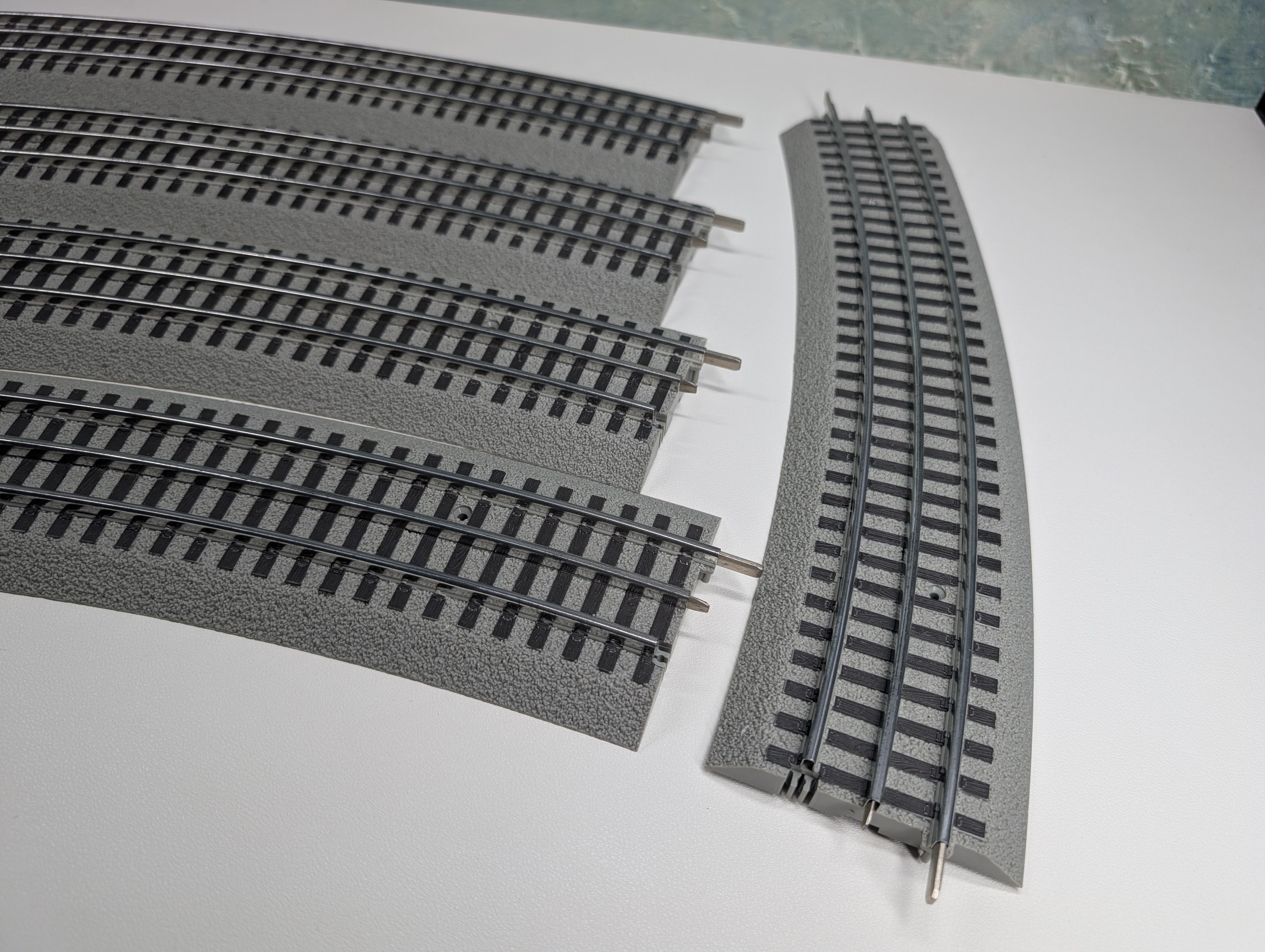 USED Lionel O Fastrack O72 Track, 072 Curve (6 pcs)