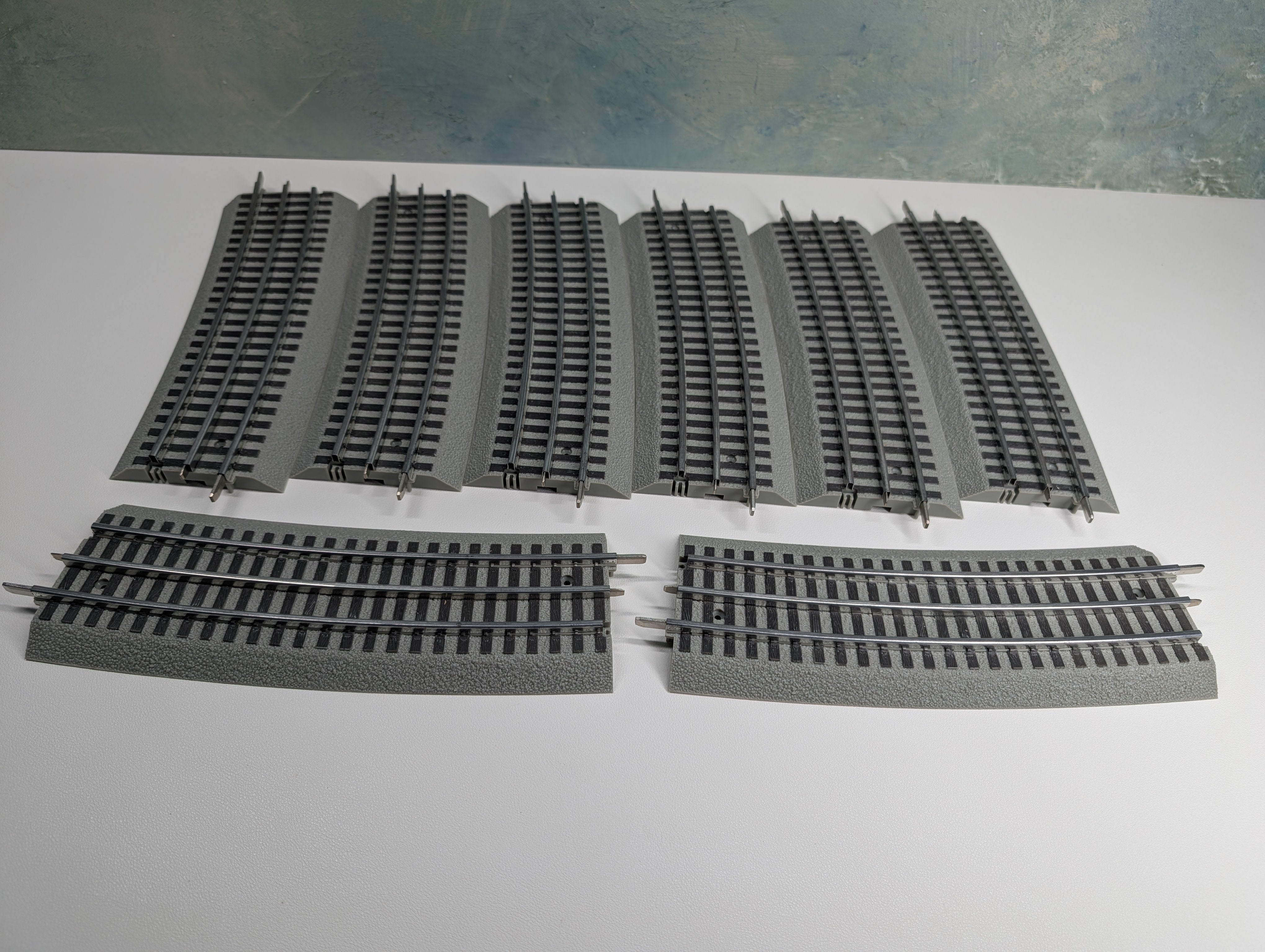 USED Lionel O Fastrack O96 Track, 096 Curve (8 pcs)