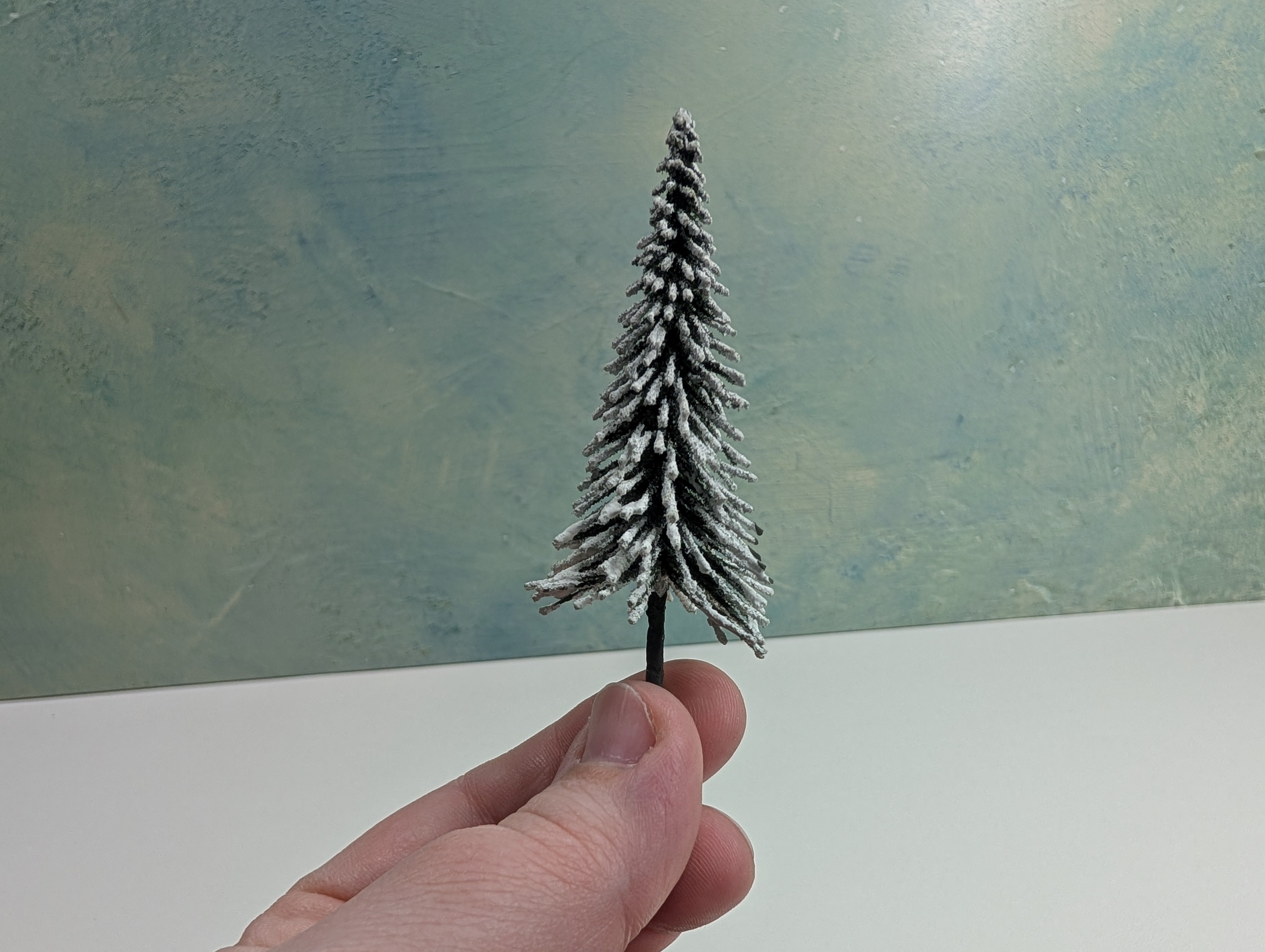 USED MULTI Scale Snow Covered Pine Trees, Various Sizes