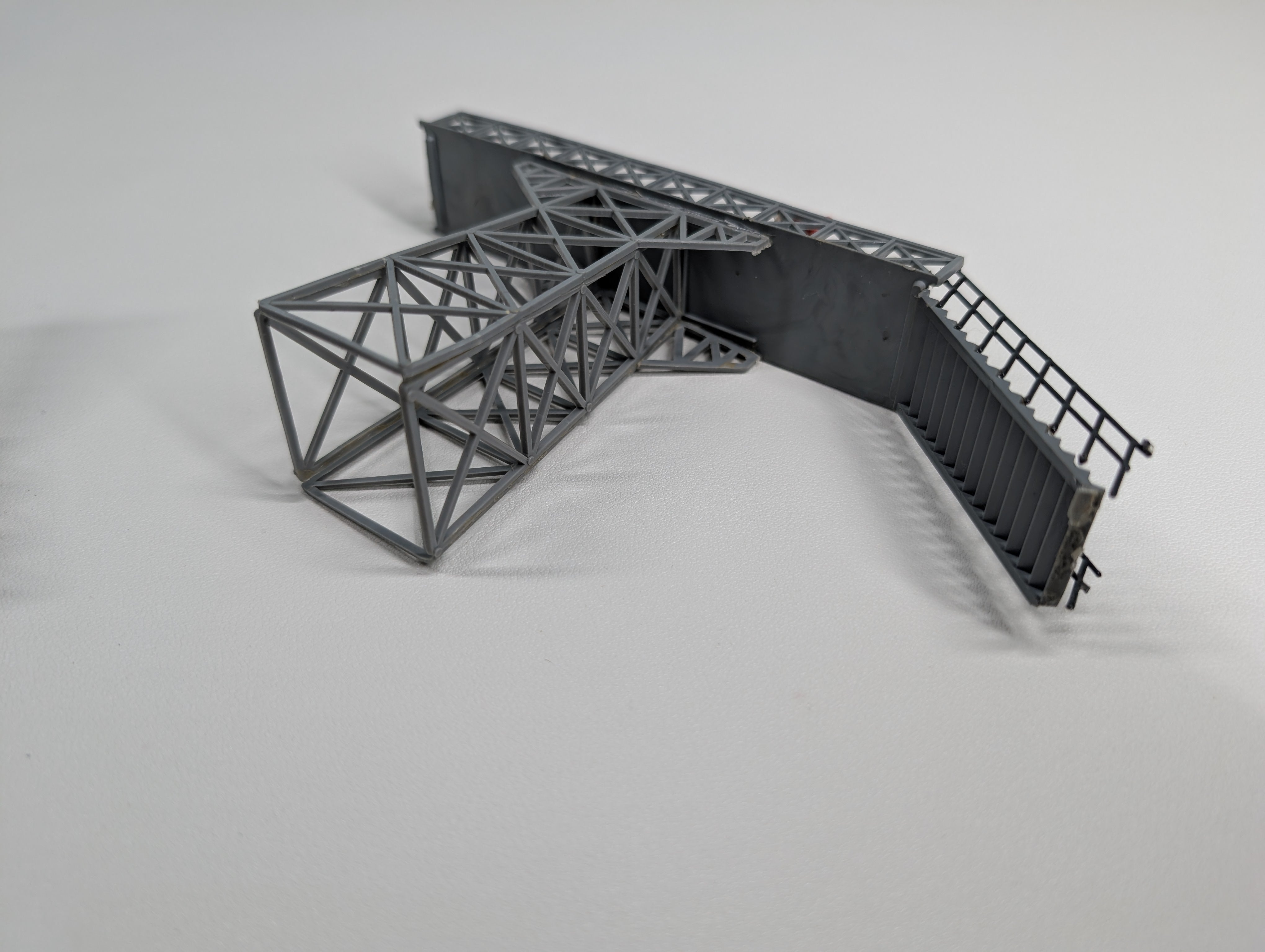 USED HO Scale Parts of a Pedestrian Bridge