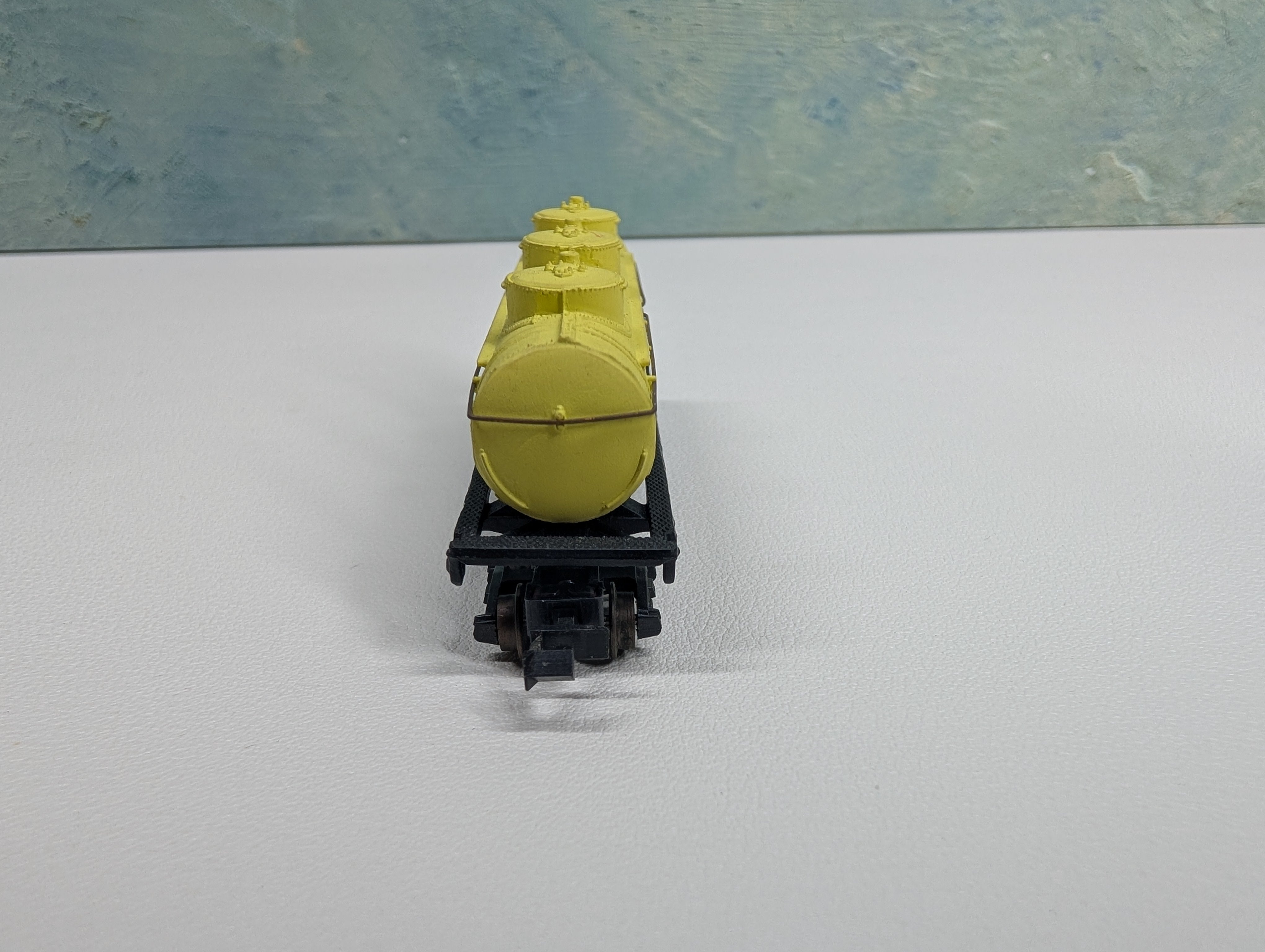 USED Bachmann N Scale Triple Dome Tank Car Penn Salt GATX #67927