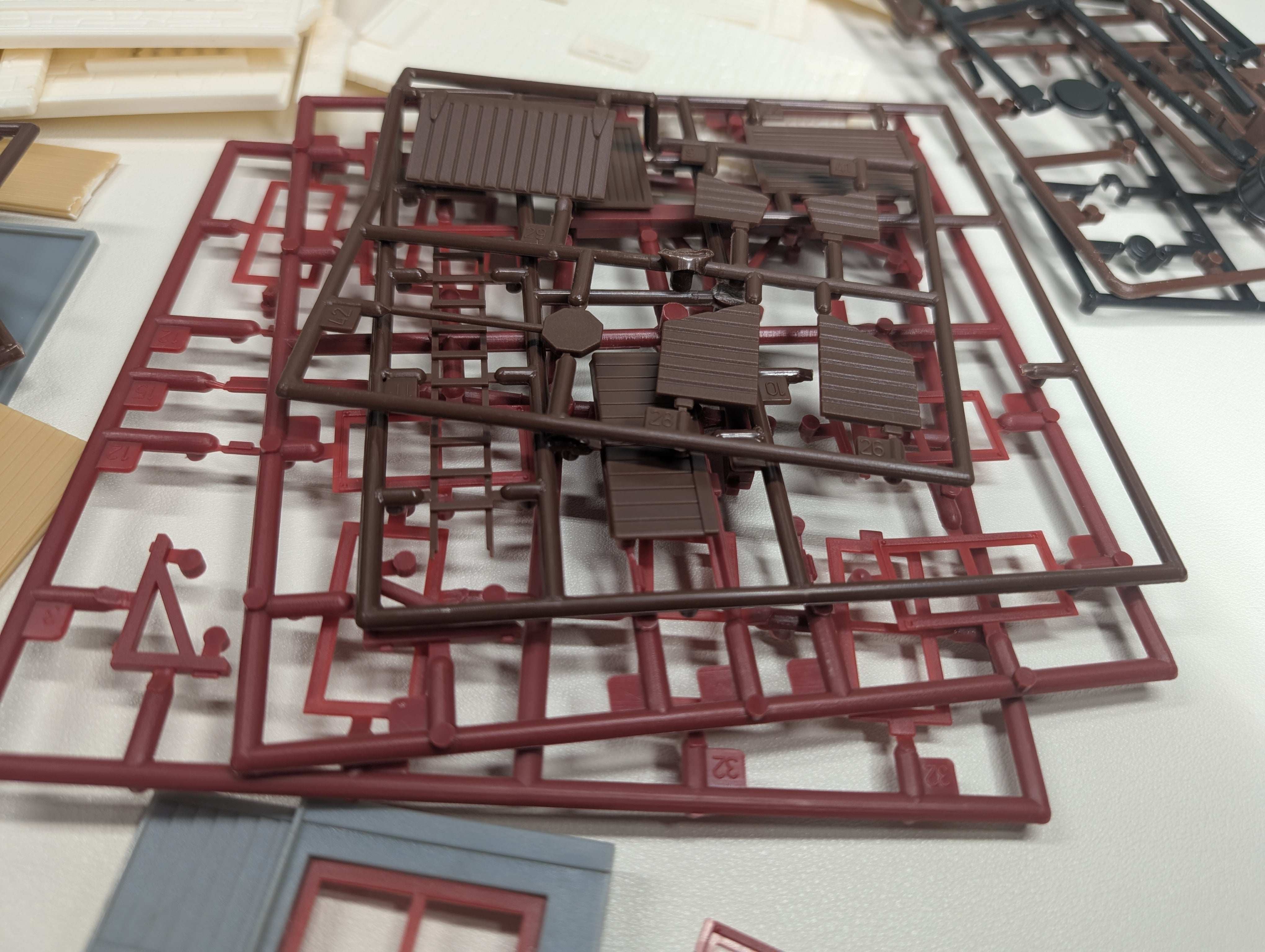 USED O Lot of Various Building Parts for Scratch Building and More