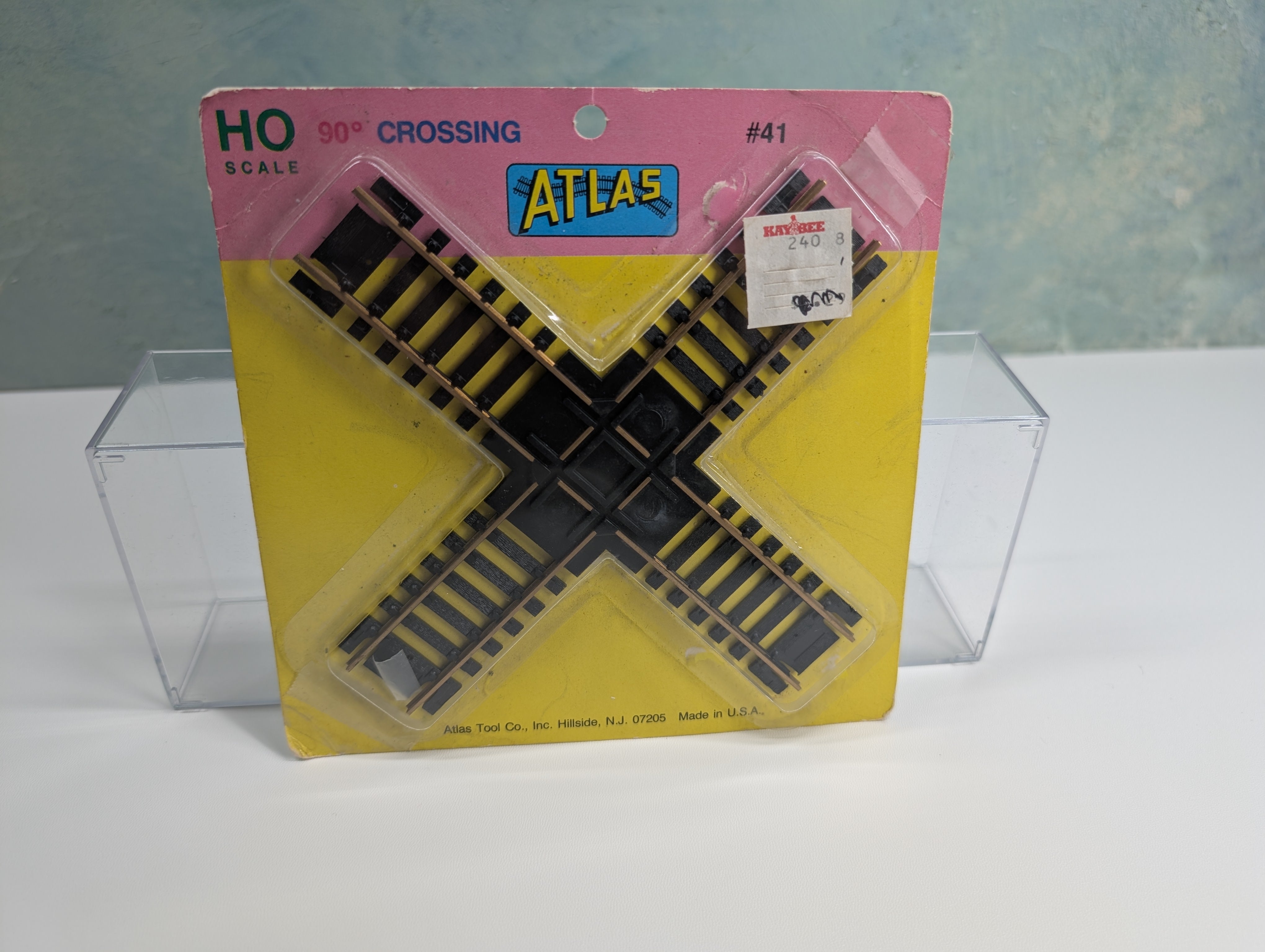 USED Atlas 41 HO Scale 90 Degree Crossing, Brass, Code 100