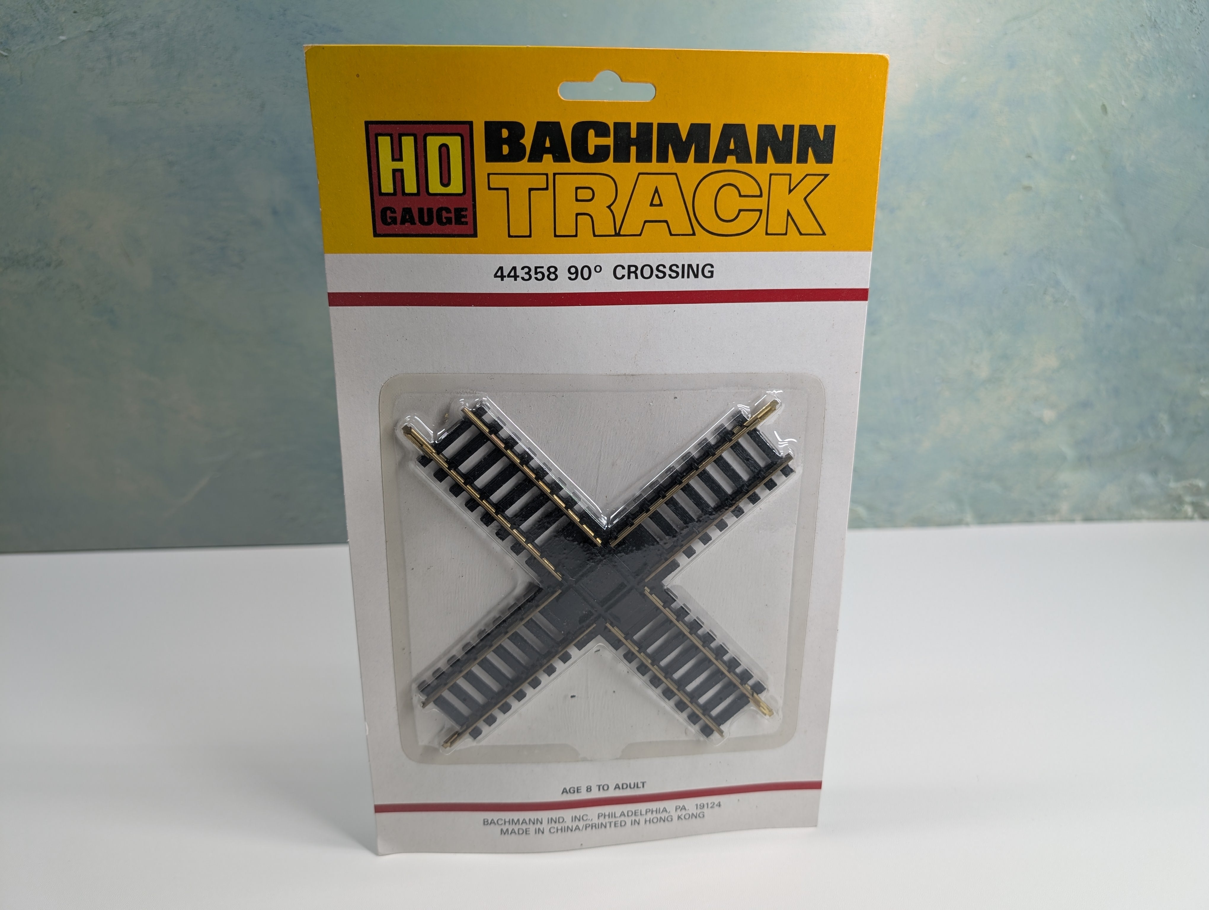 USED Bachmann 44358 HO Scale 90 Degree Crossing, Brass, Code 100