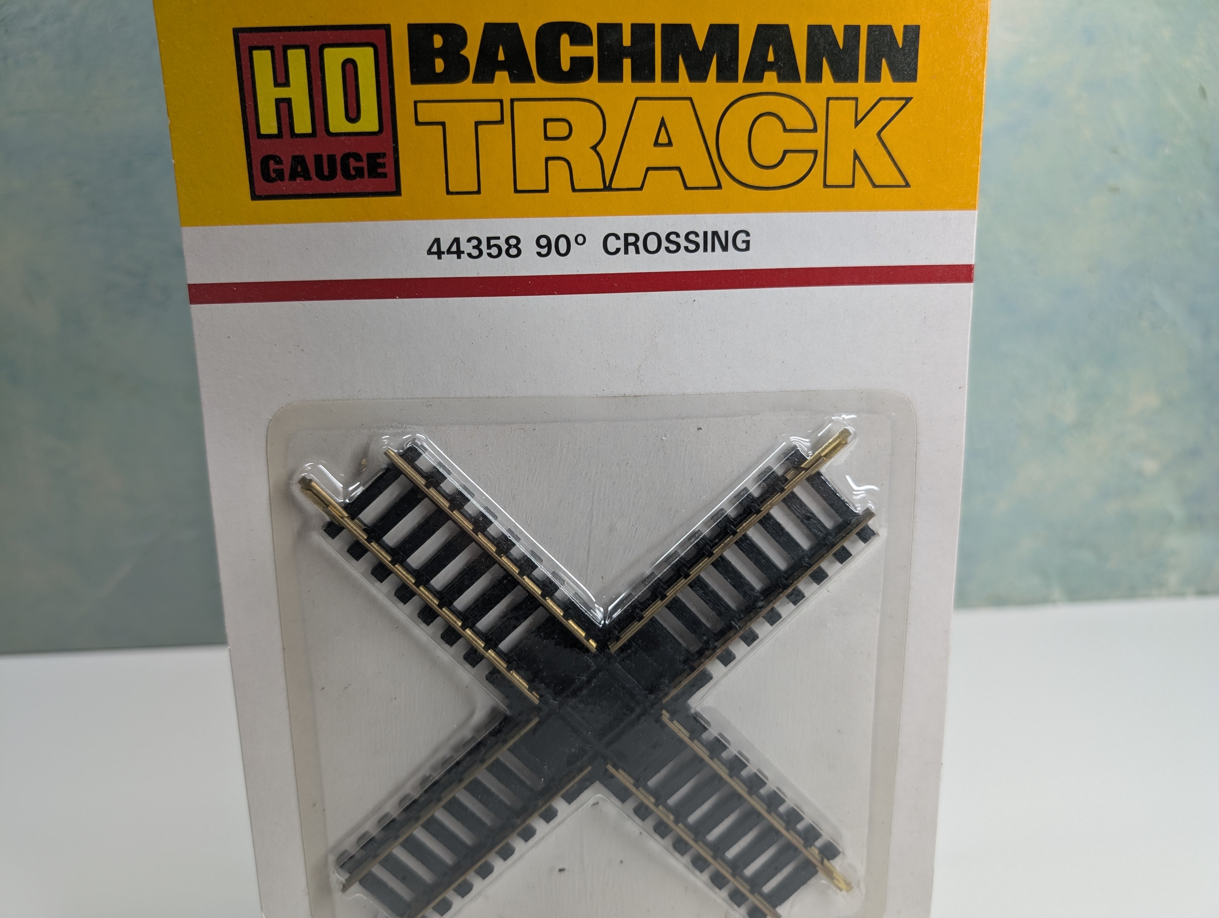 USED Bachmann 44358 HO Scale 90 Degree Crossing, Brass, Code 100