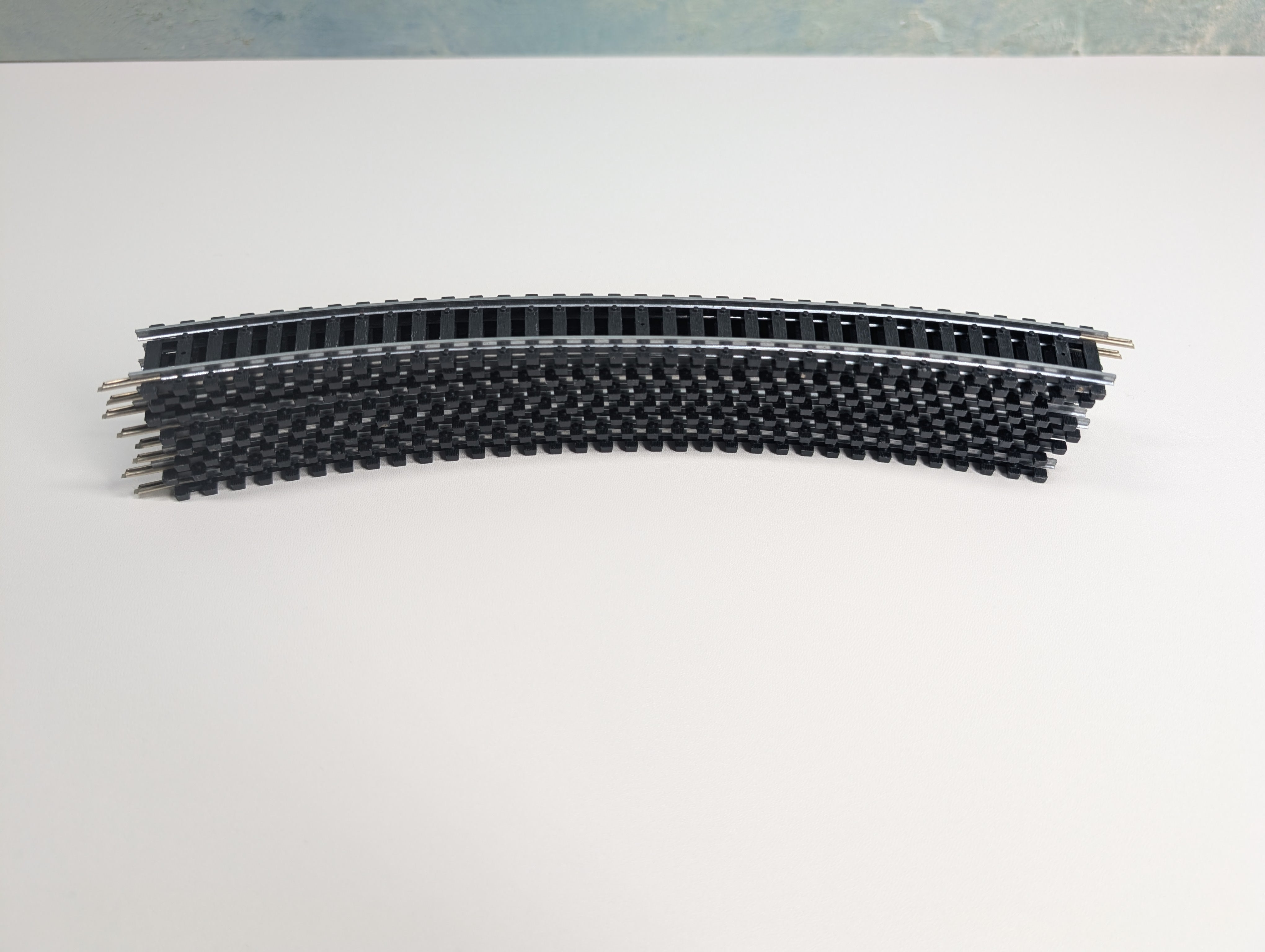 USED Tyco HO Scale 18" Radius Curve Track Code 100 Silver (8 pcs)