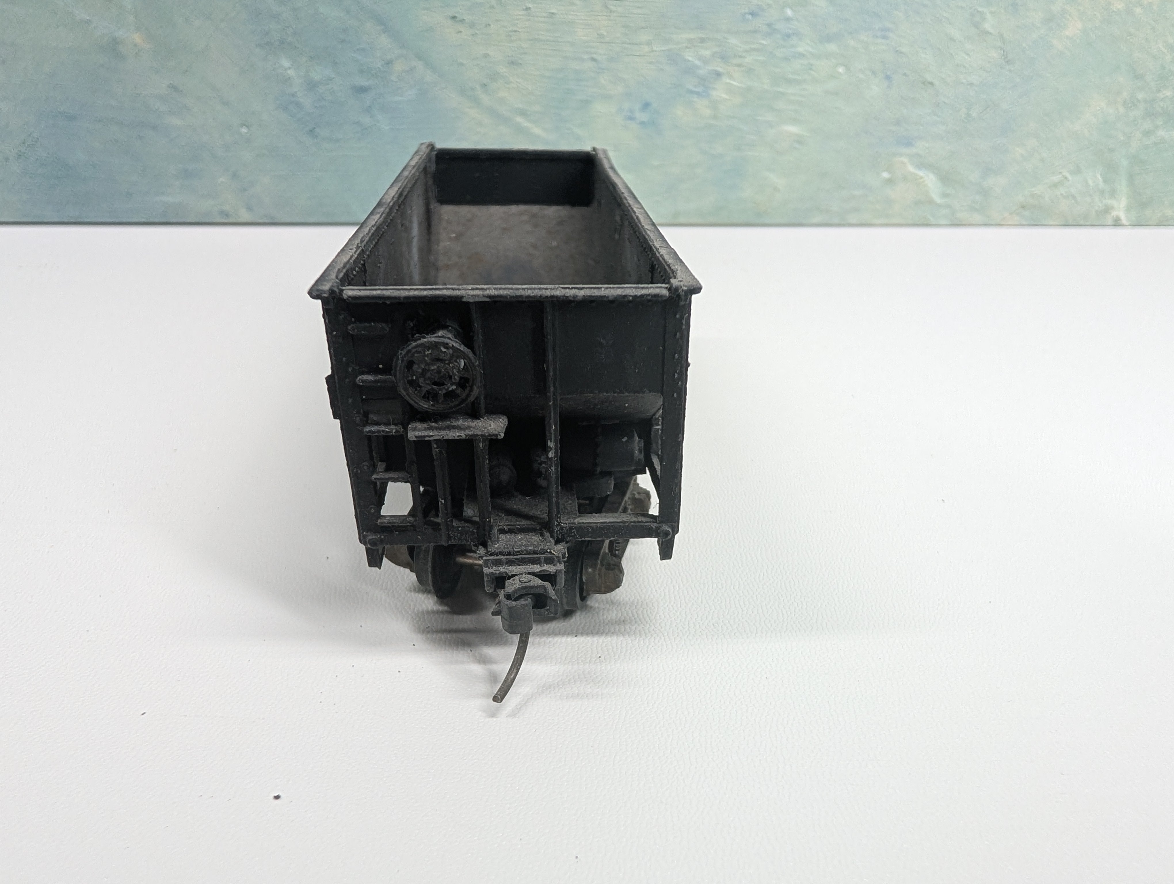 USED Ulrich HO Scale 2 Bay Hopper Reading RDG #80597 Metal