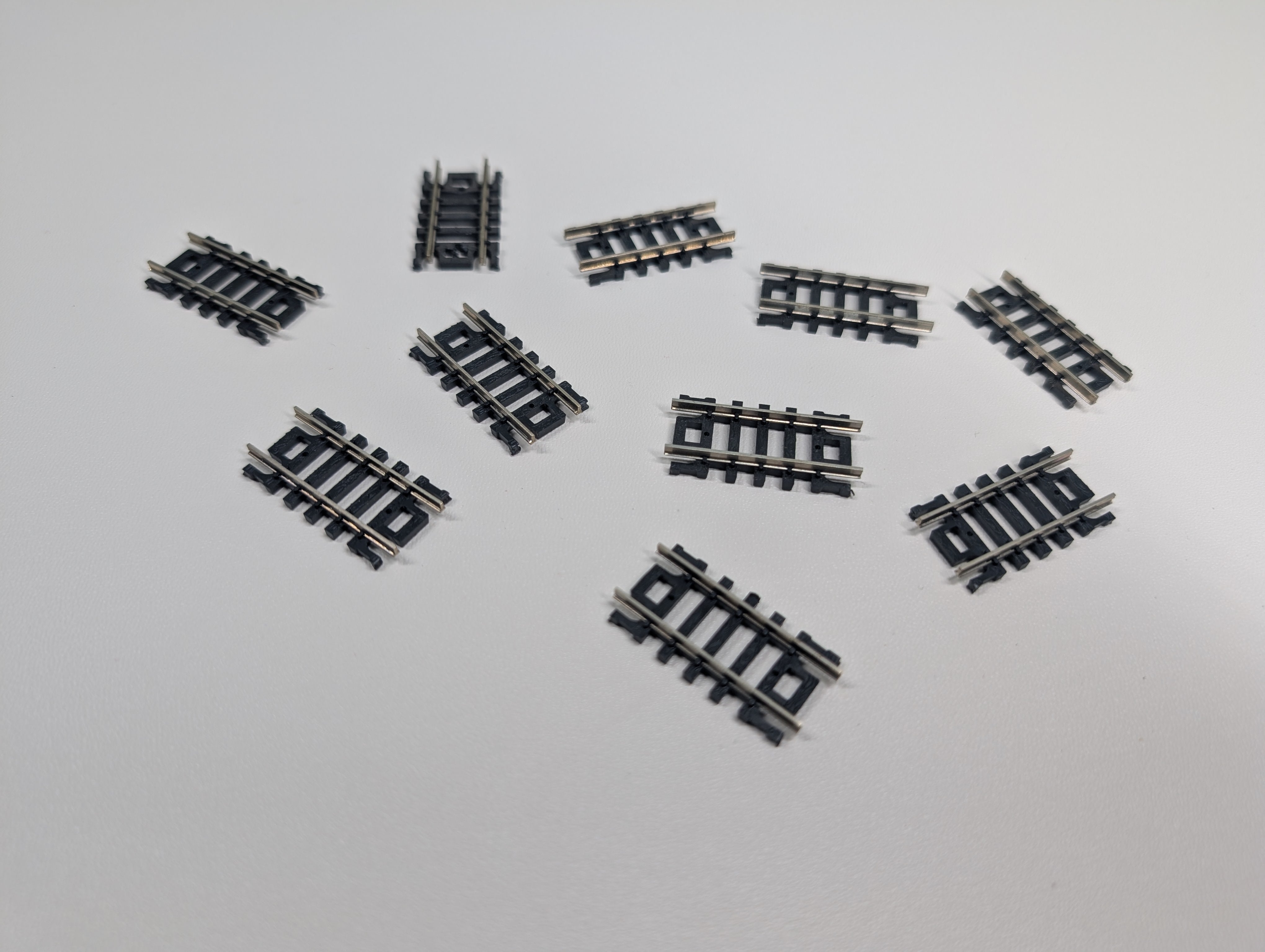 USED Atlas N Scale 1-1/4" Straight Track Code 80 (10 pcs)