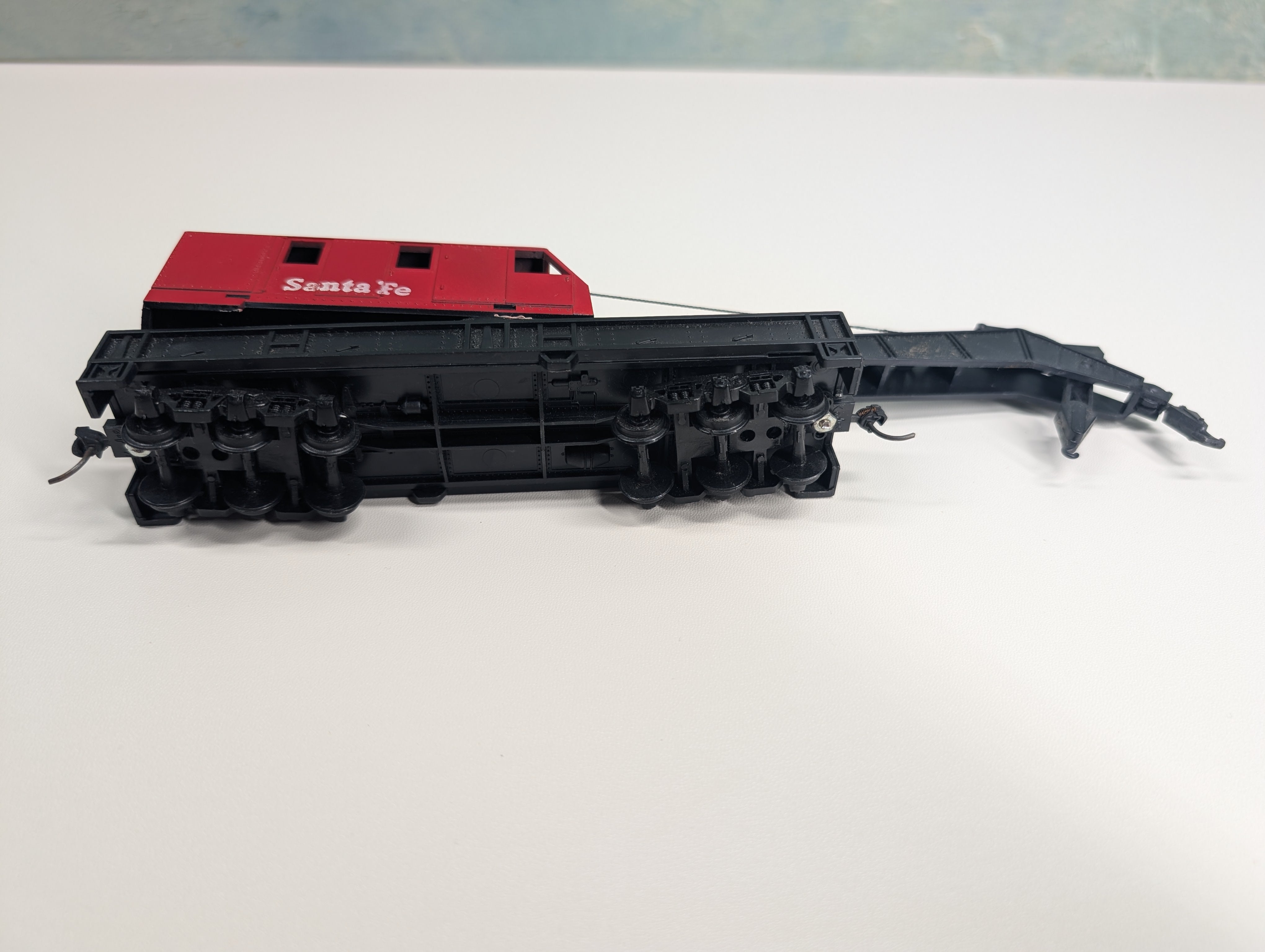USED Tyco HO Scale Boom Crane Santa Fe No Crank Tool