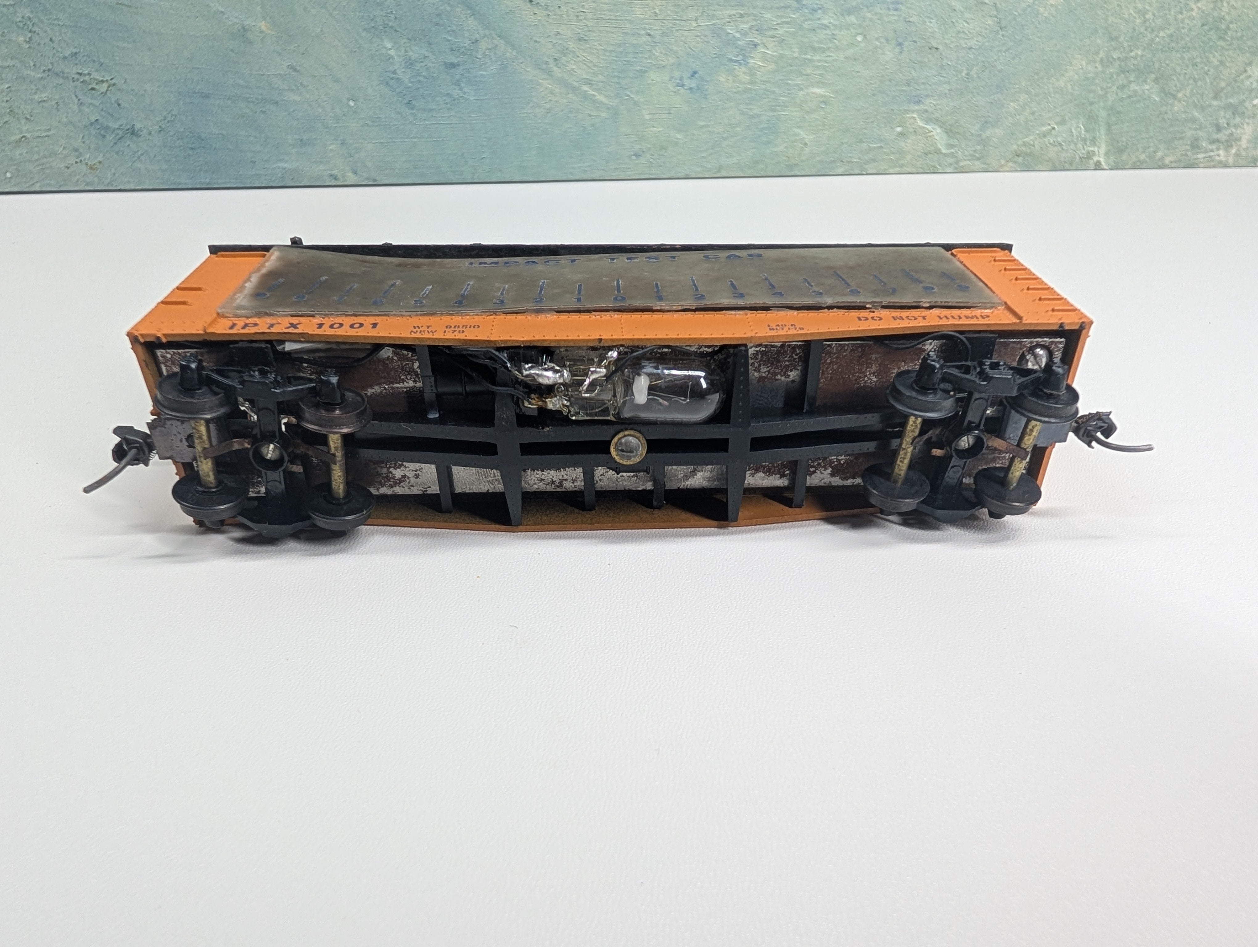 USED Walthers HO Scale Impact Test Car, Tongue In Cheek Model Needs Work