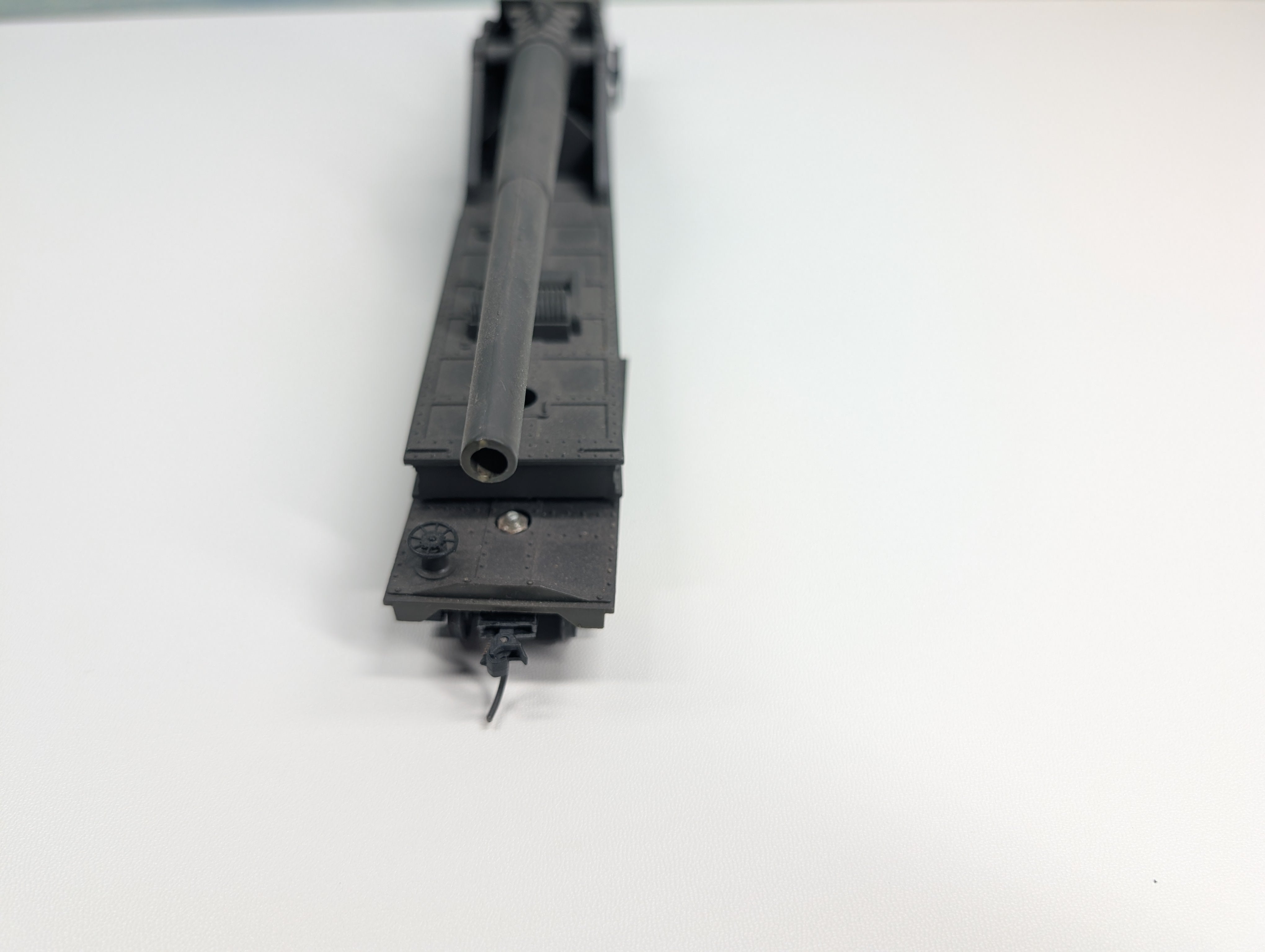 USED AHM HO Scale Large Cannon Railway Gun Car United States Army #114