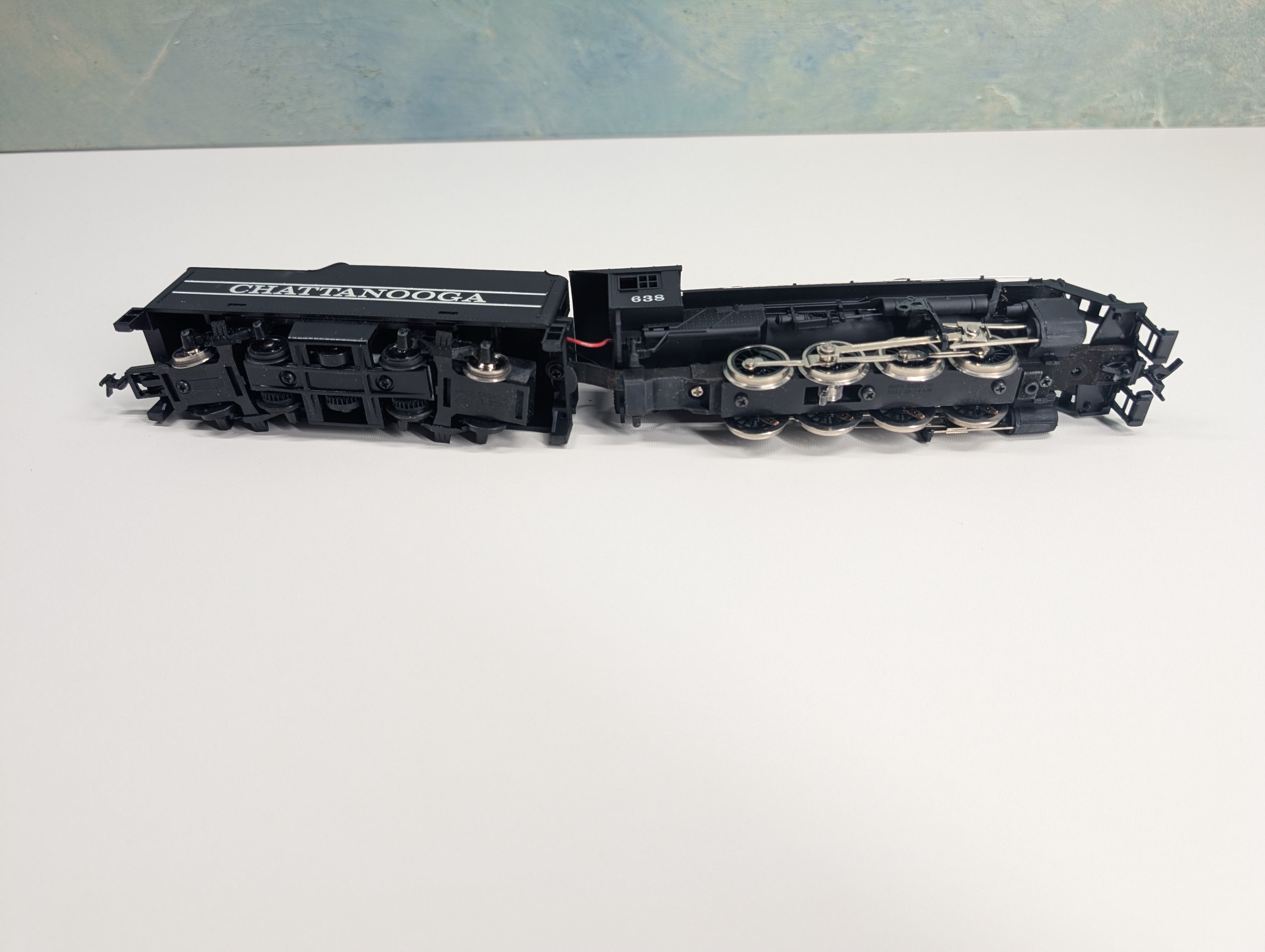 USED Tyco 256-76 HO Scale 0-8-0 Steam Locomotive Chattanooga #638 Runs DC