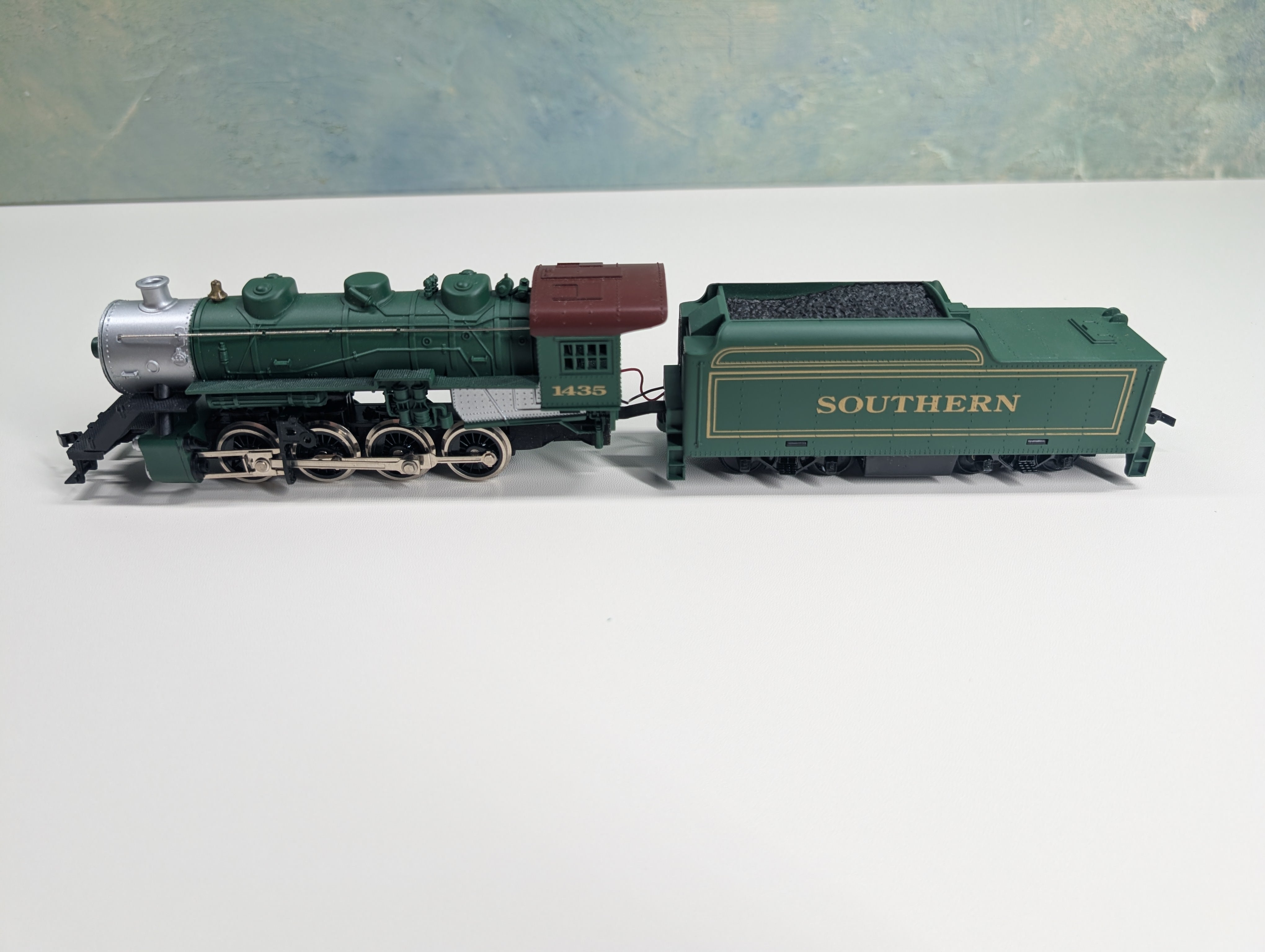 USED Tyco 256-15 HO Scale 0-8-0 Steam Locomotive Southern #1435 Runs Great DC