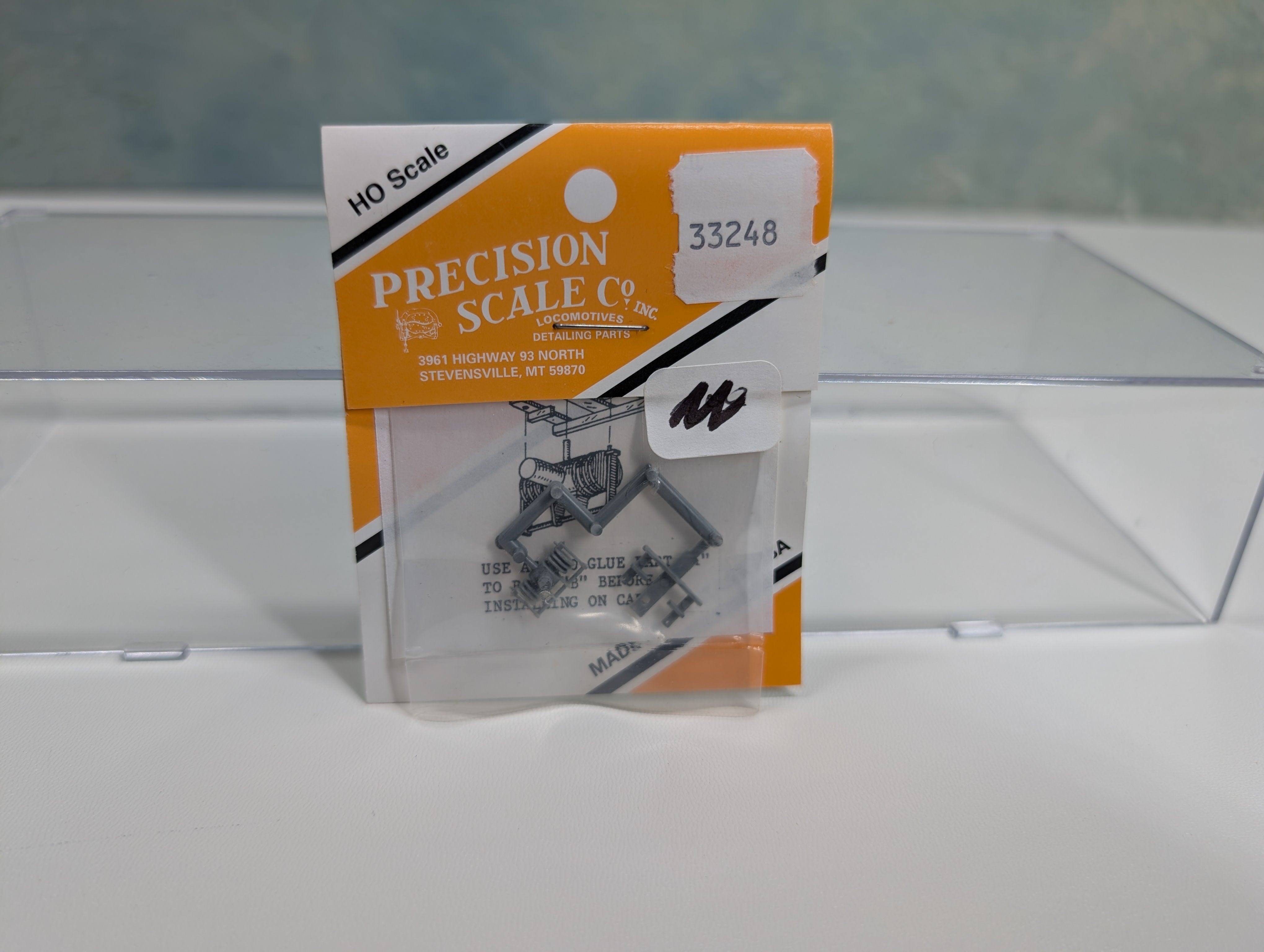 Precision Scale Co 33248 HO Scale Transfer Drive for Mechanical Air Conditioning, Auxiliary Truck Mounted, Pullman Pass Cars, Detail Parts