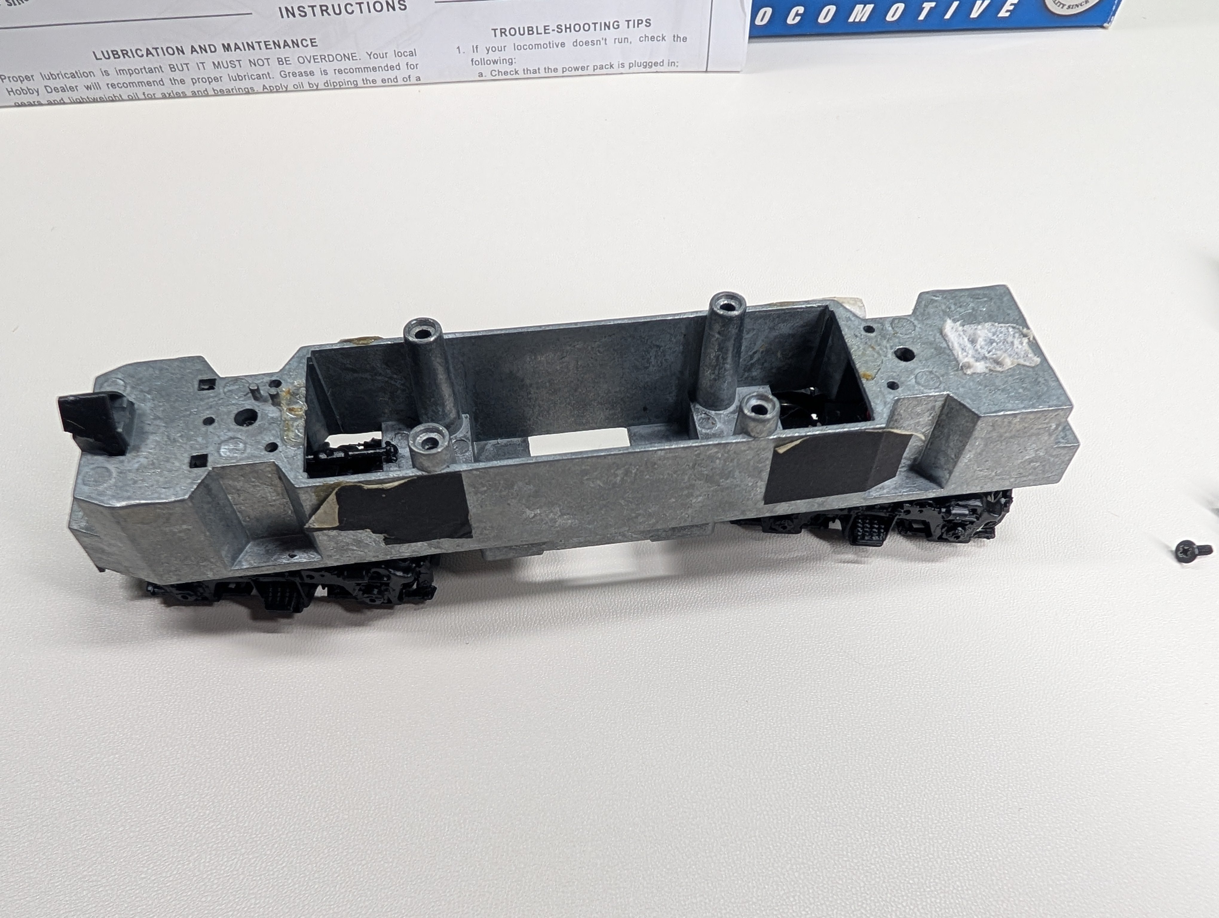 USED Bachmann 63001 HO Scale EMD F7-A Locomotive Pennsylvania 9654 Parts & Shell Only