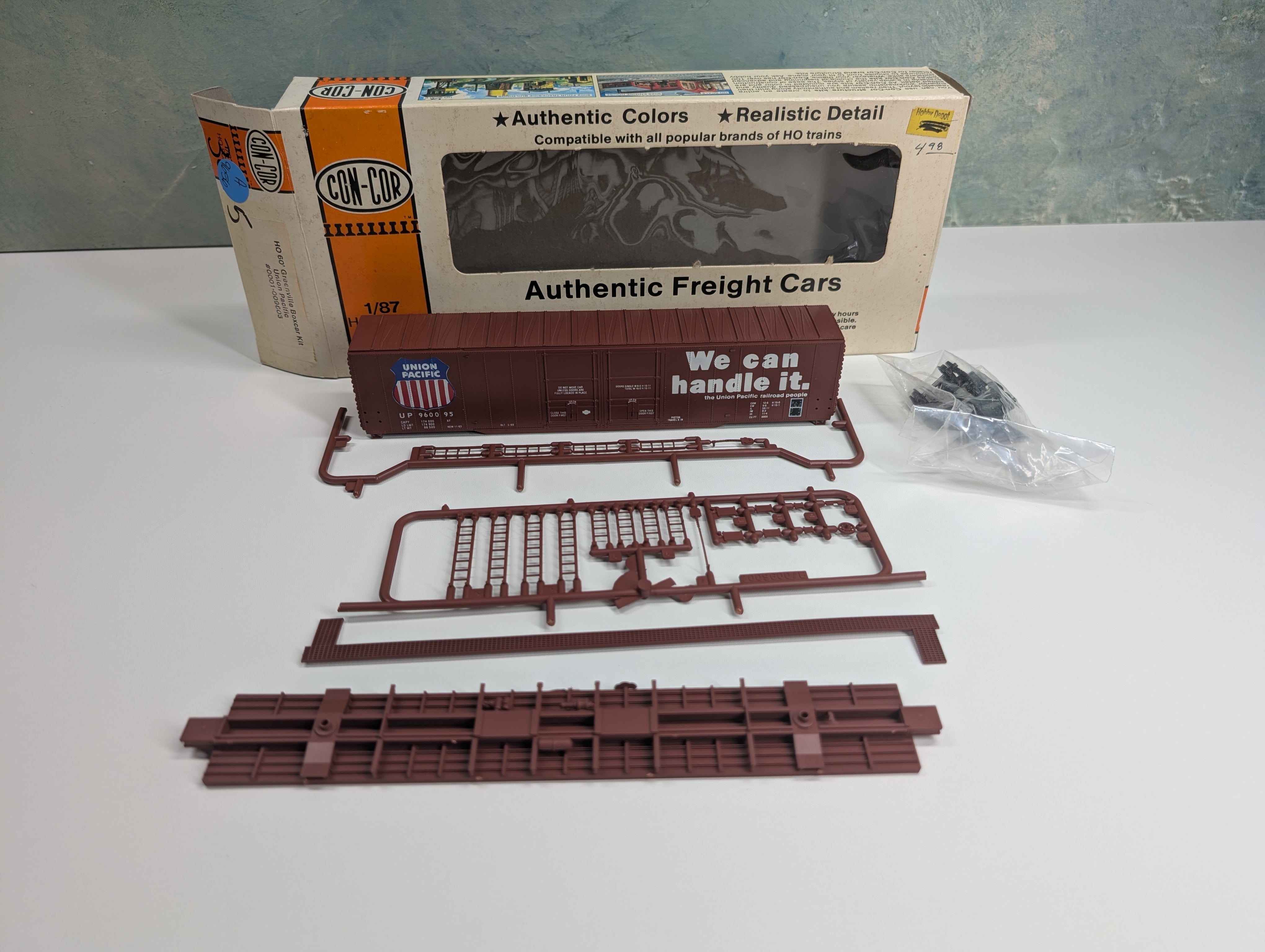 USED Con-Cor 1-009603 HO Scale 60' Greenville Box Car Union Pacific UP #960095 KIT