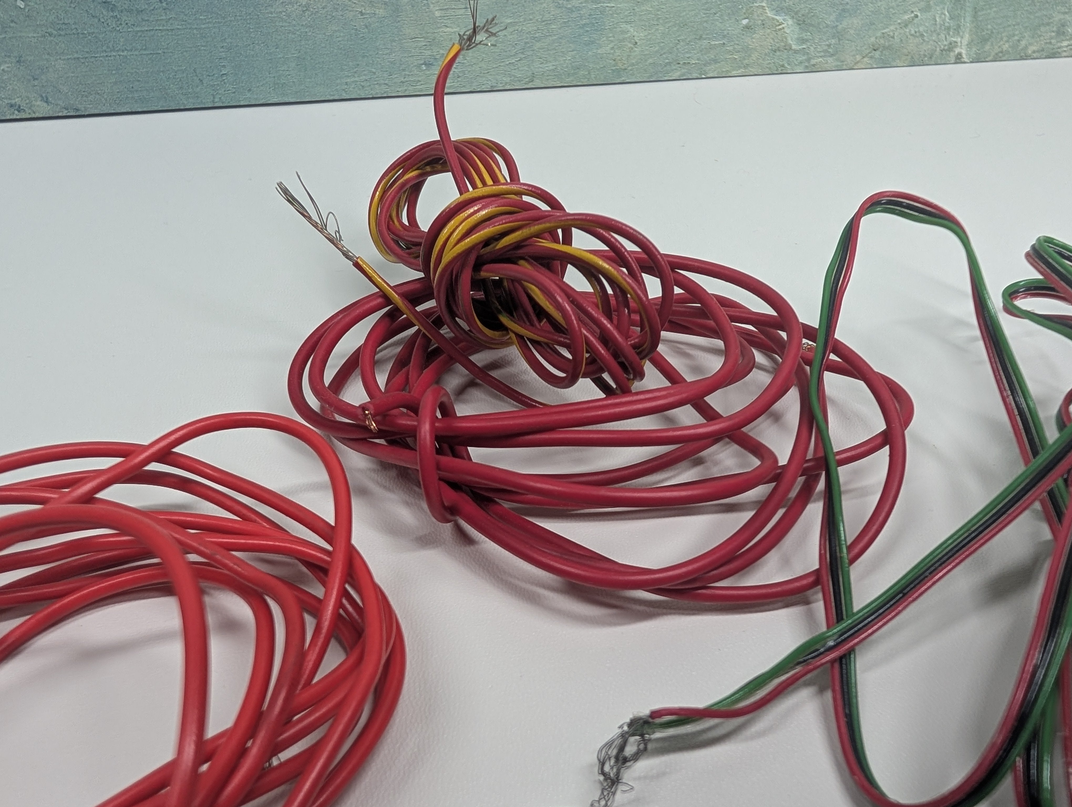 USED MULTI Scale Lot of Smaller Gauge Wire for Model Train Accessories