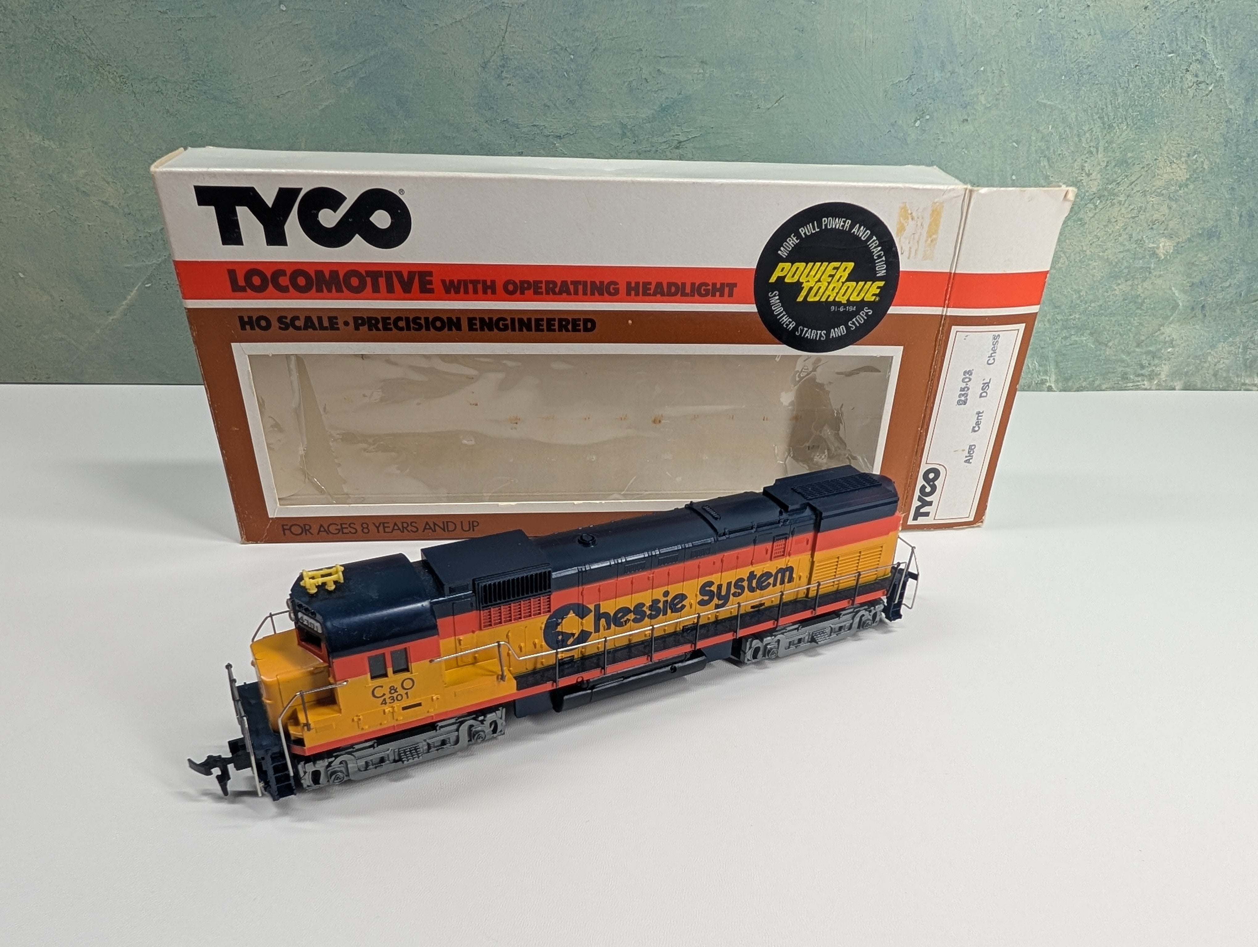 USED Tyco HO Scale Alco Century 430 Diesel Locomotive Chessie System C&O #4301 Needs Work DC