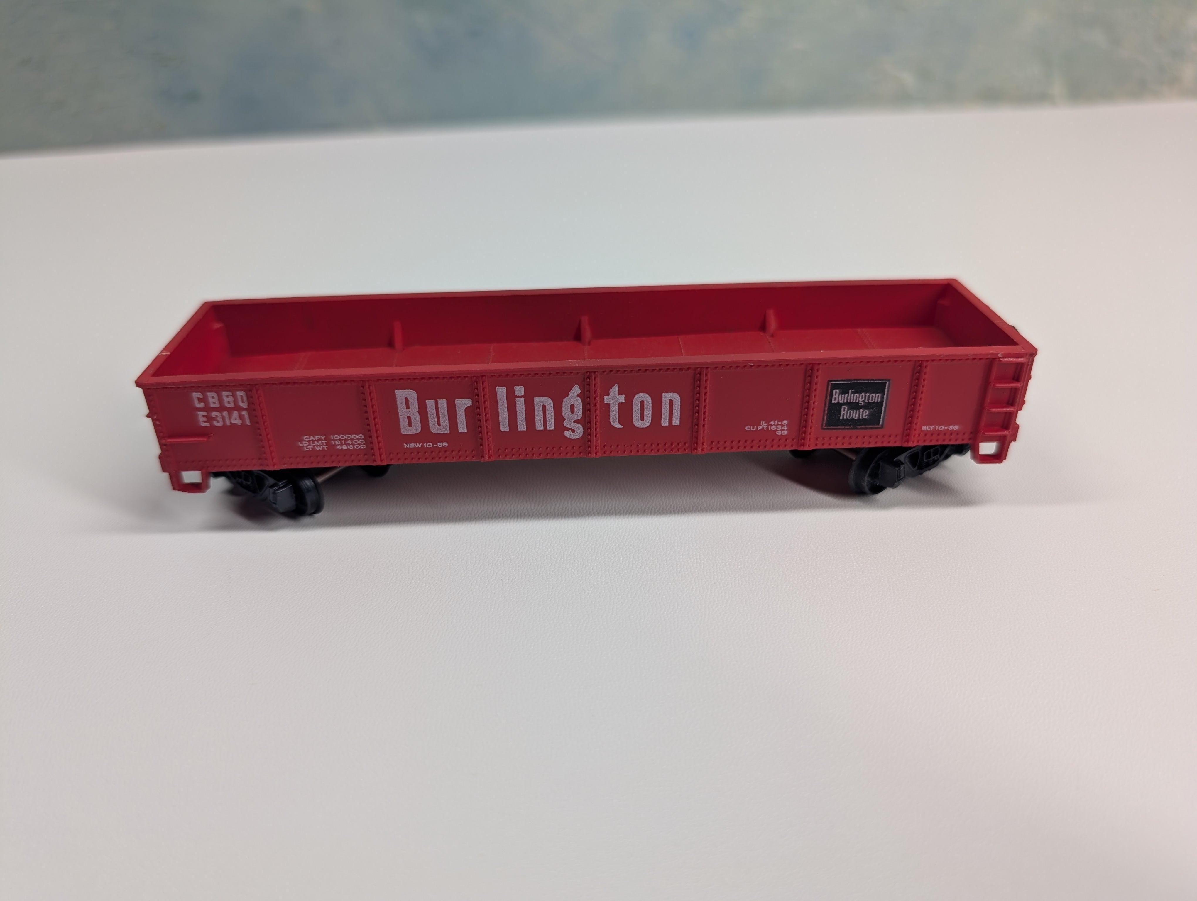 USED Bachmann 941 HO Scale 40' Gondola Burlington CB&Q #E3141