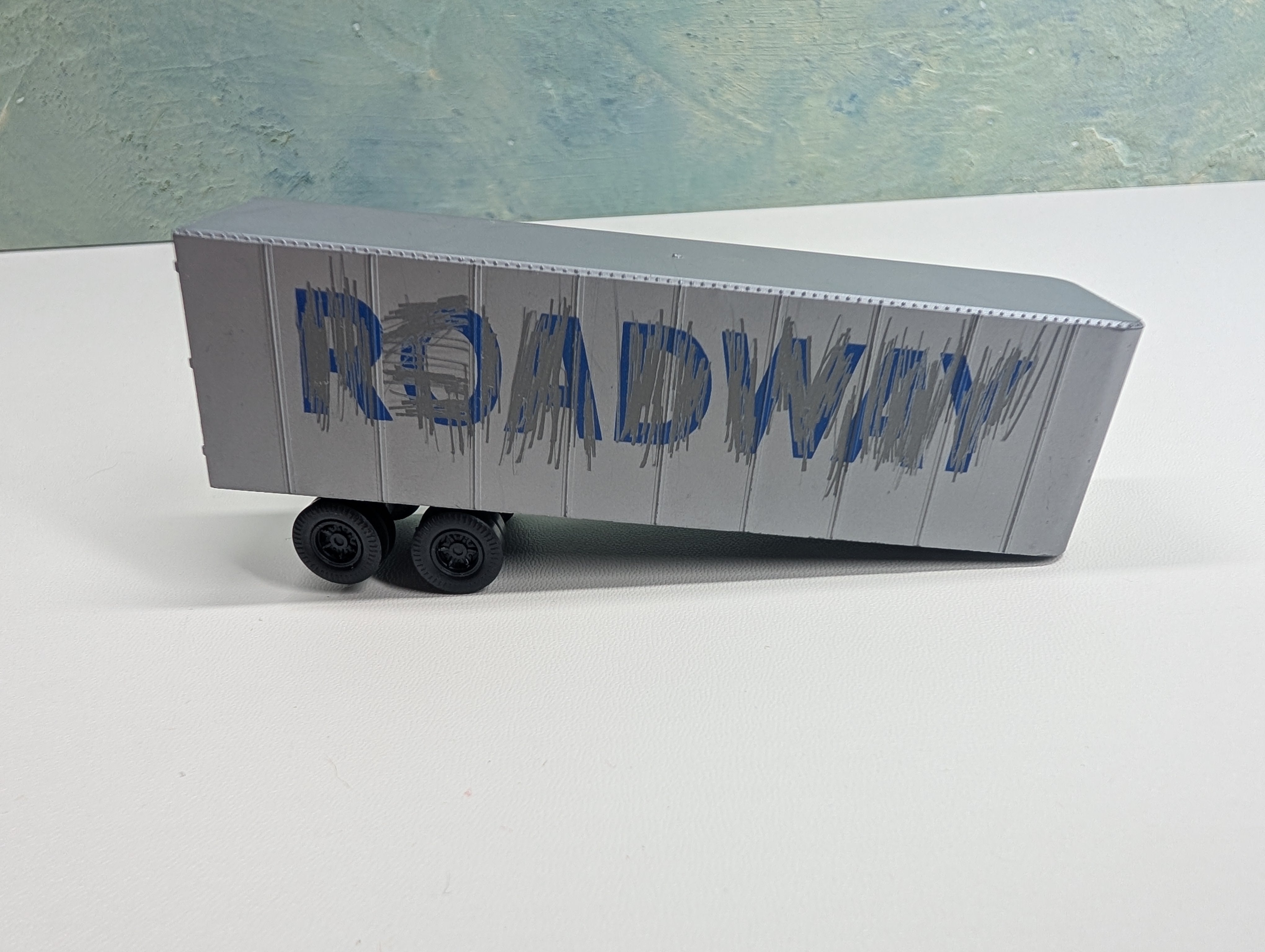 USED Walthers HO Scale 32' Trailer Roadway Custom Scratch Out