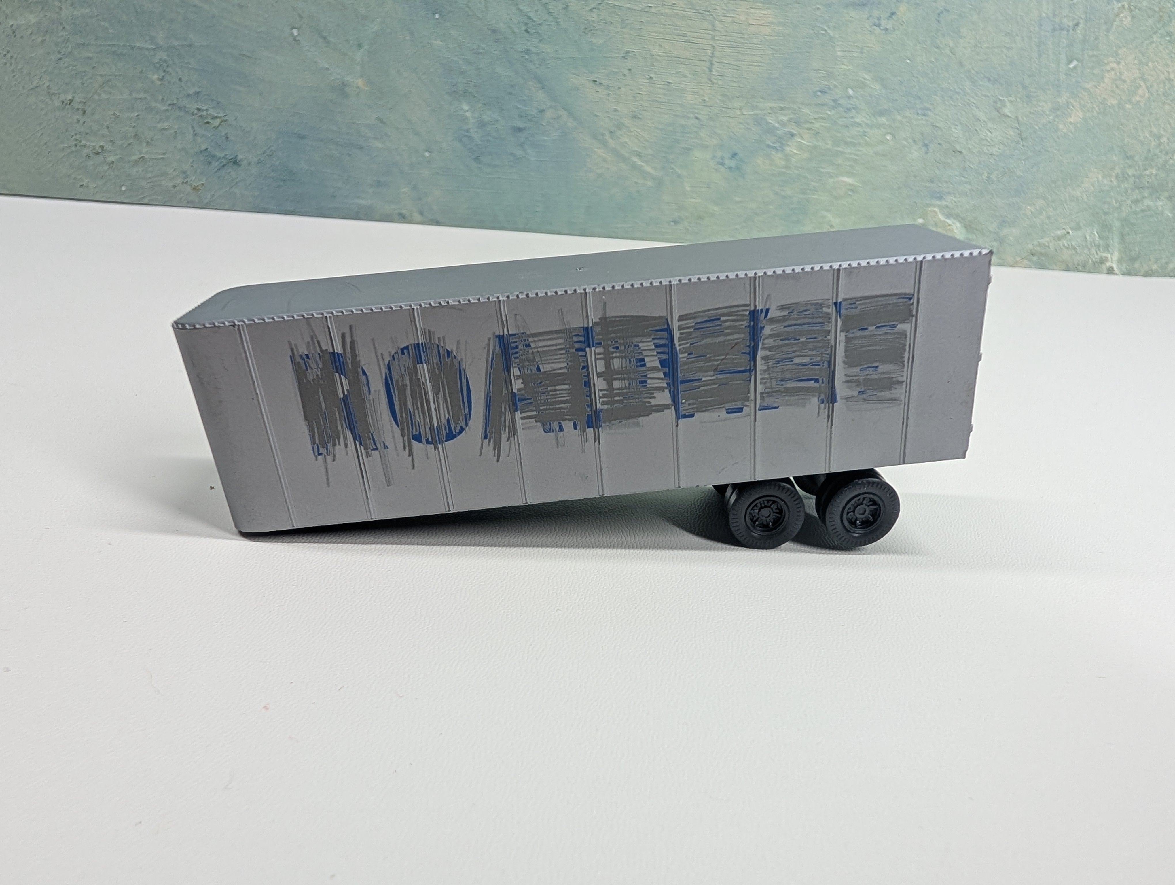 USED Walthers HO Scale 32' Trailer Roadway Custom Scratch Out