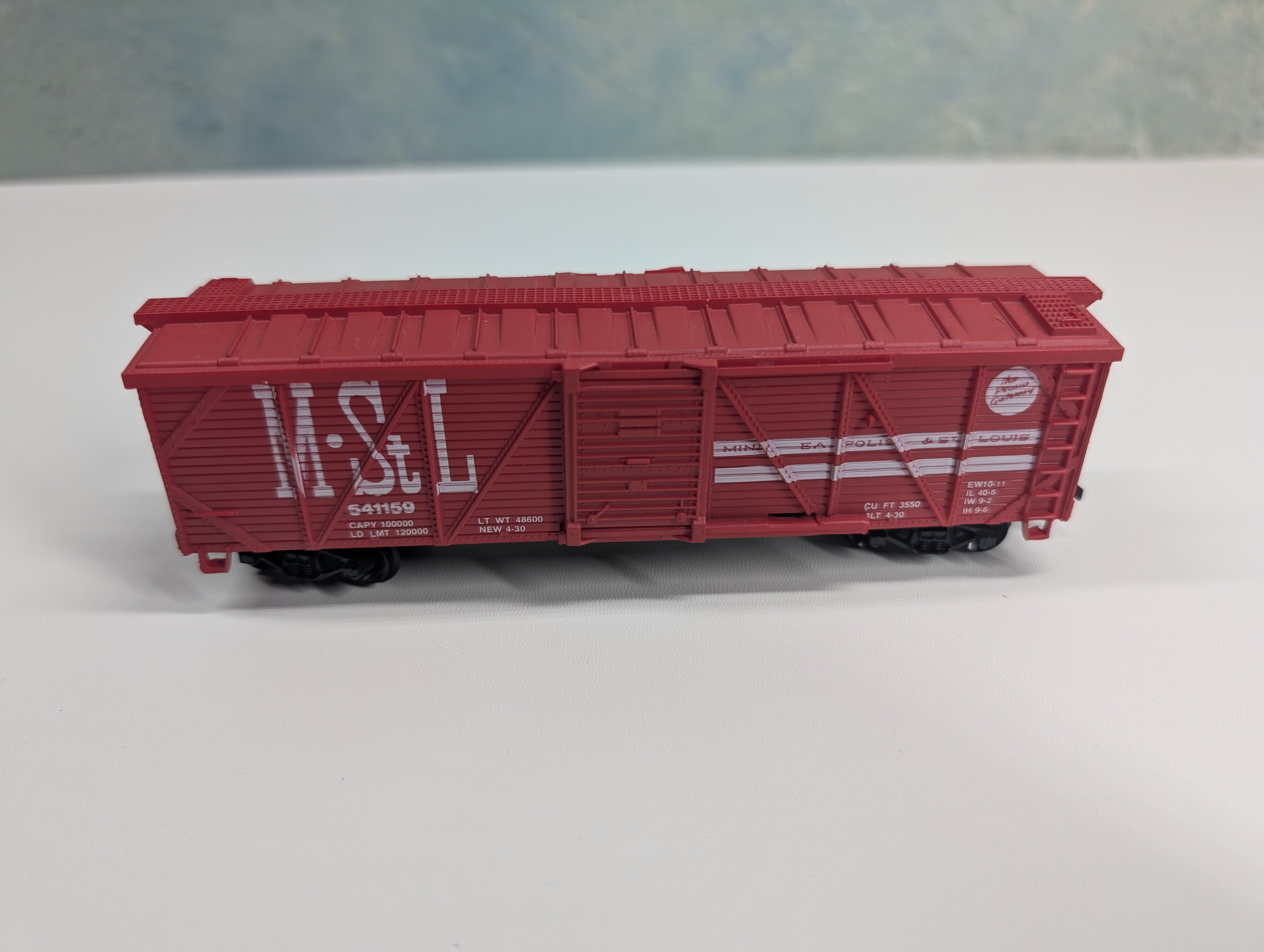 USED Life-Like HO Scale Wooden Box Car Minneapolis & St Louis MStL #541159