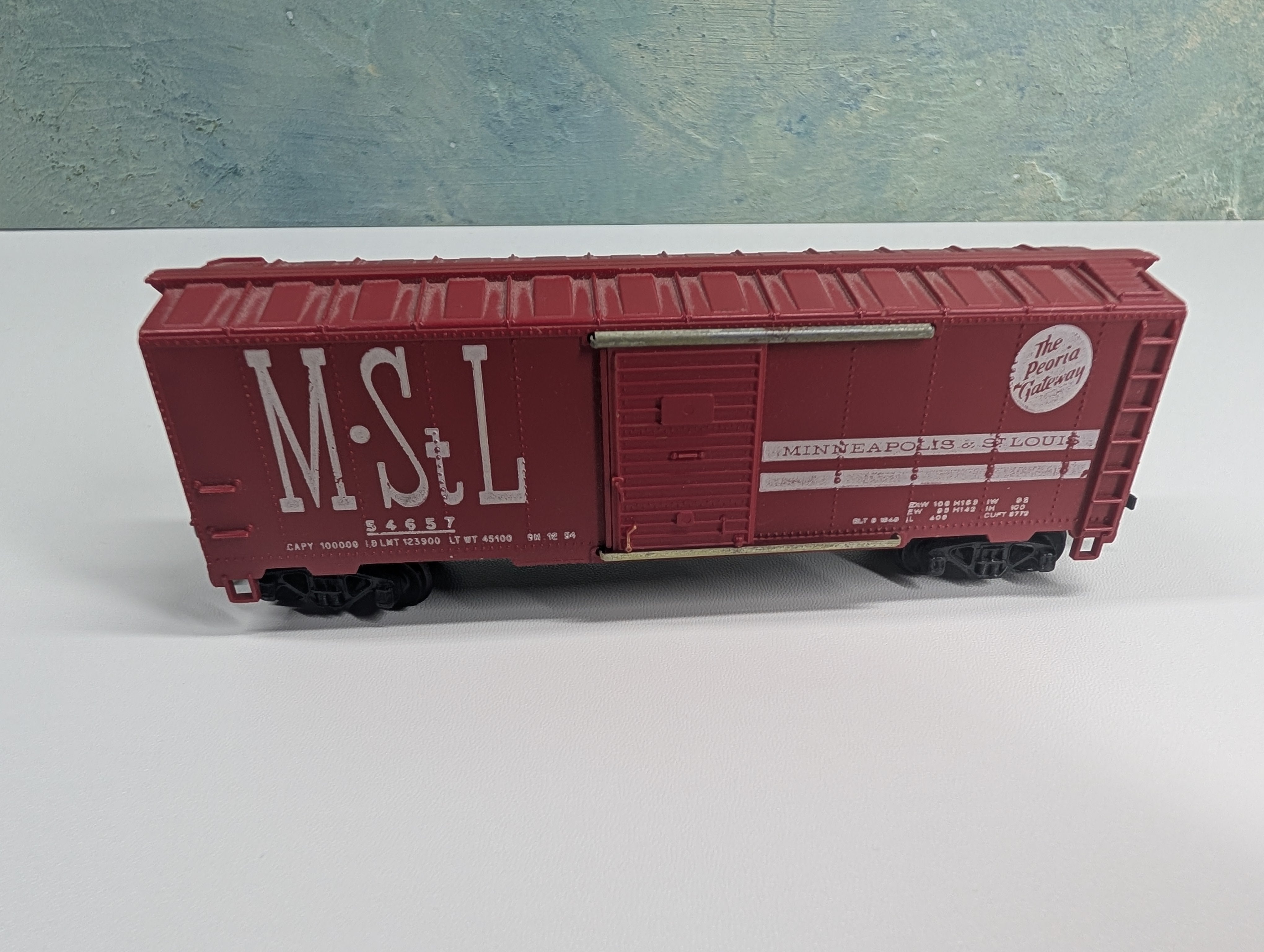 USED Mantua HO Scale 40' Box Car Minneapolis and St. Louis MStL #54657