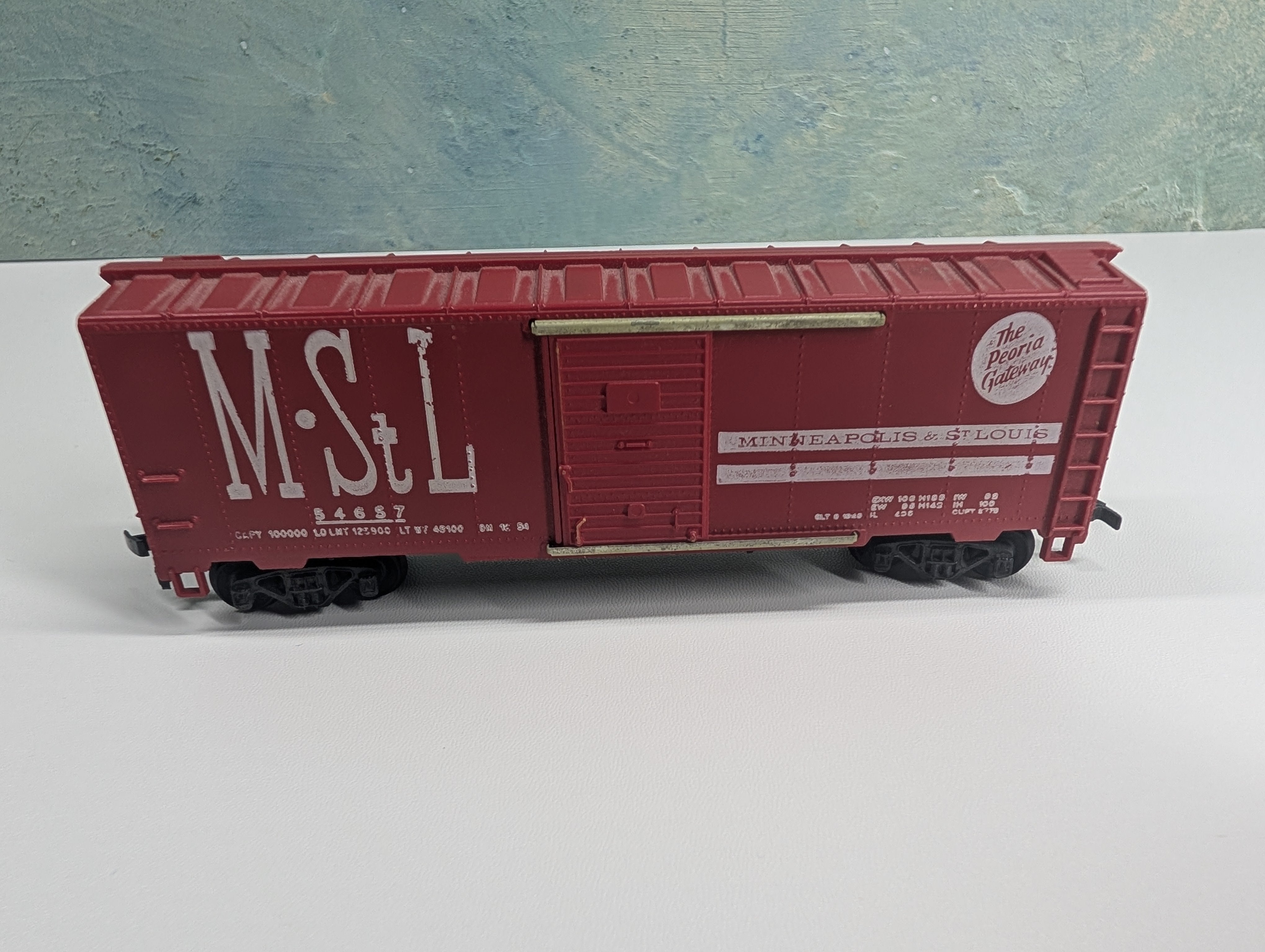 USED Mantua HO Scale 40' Box Car Minneapolis and St. Louis MStL #54657