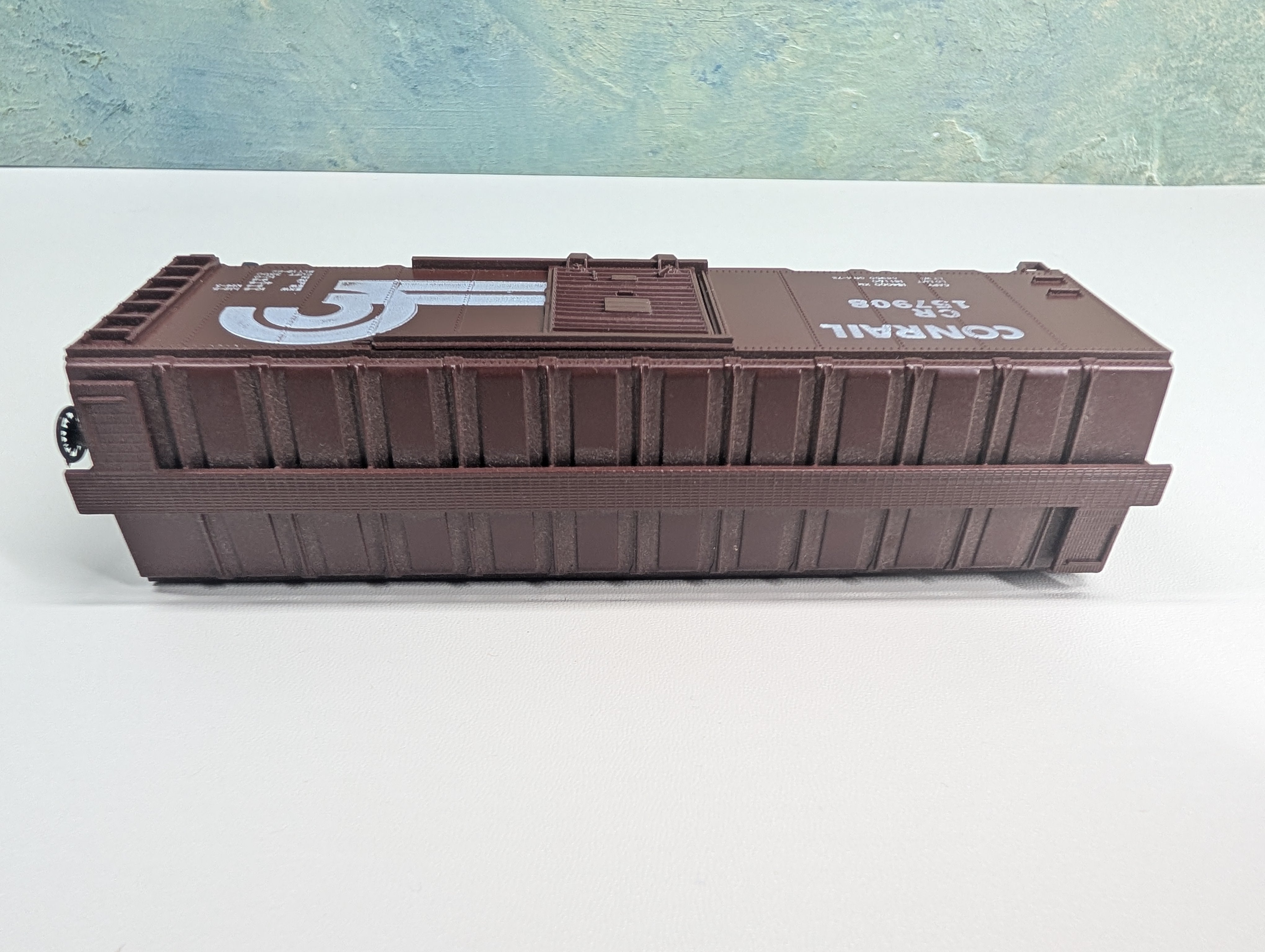 USED Athearn HO Scale 40' Box Car, Bev-Bel Custom Conrail CR #157908