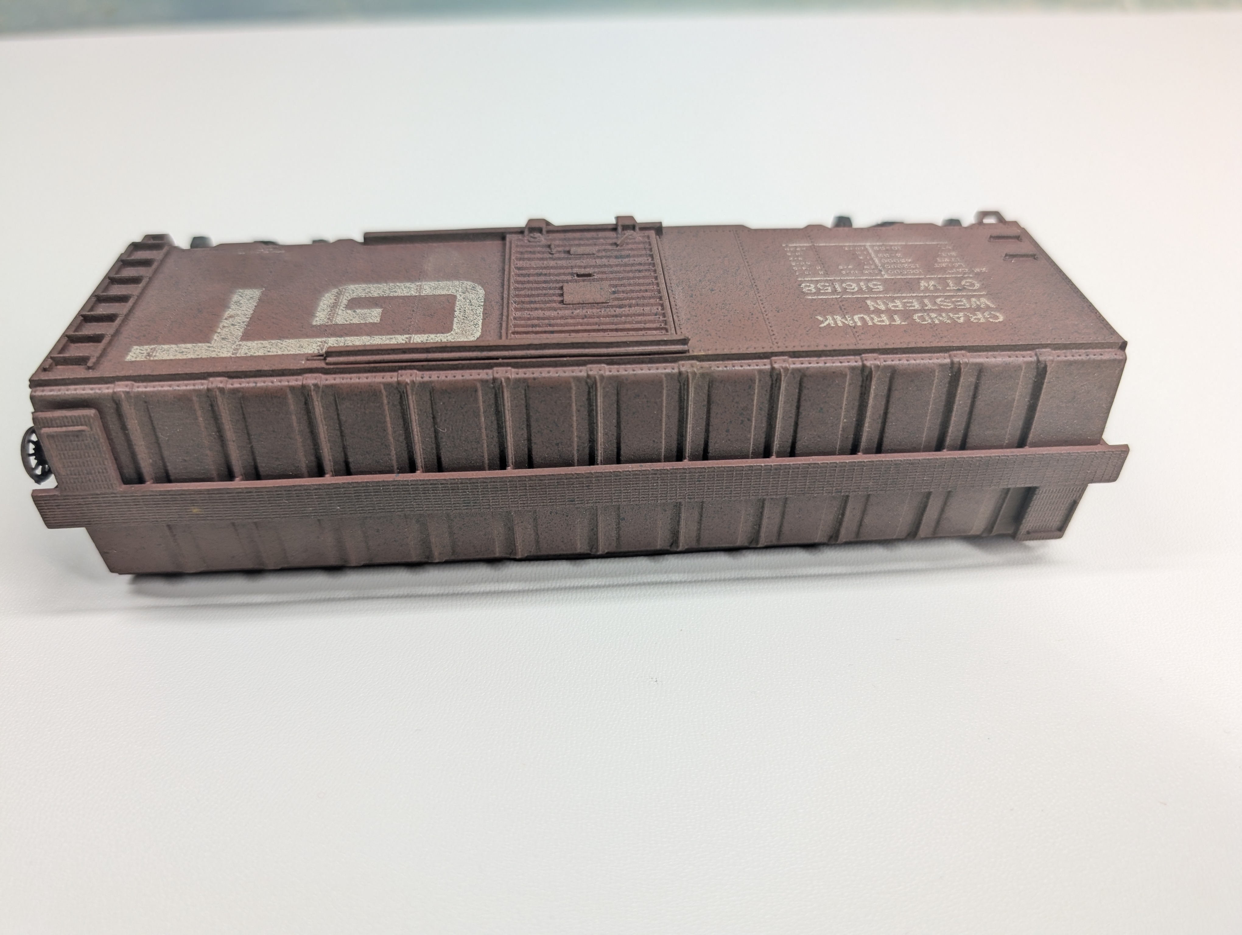 USED Athearn HO Scale 40' Box Car Grand Trunk Western GTW #516158 Weathered