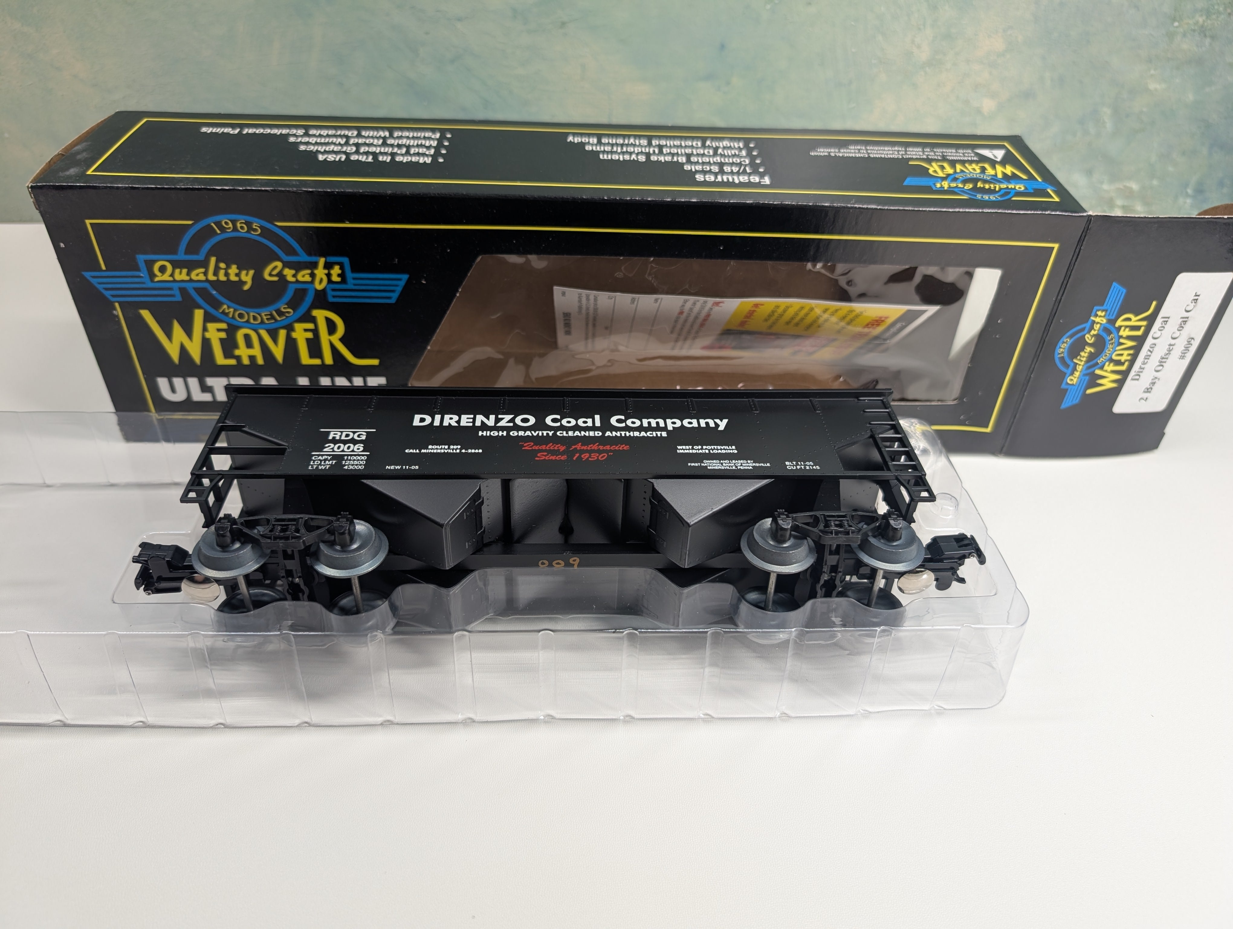 USED Weaver O 2 Bay Offset Coal Hopper Direnzo Coal RDG #2006 Minersville