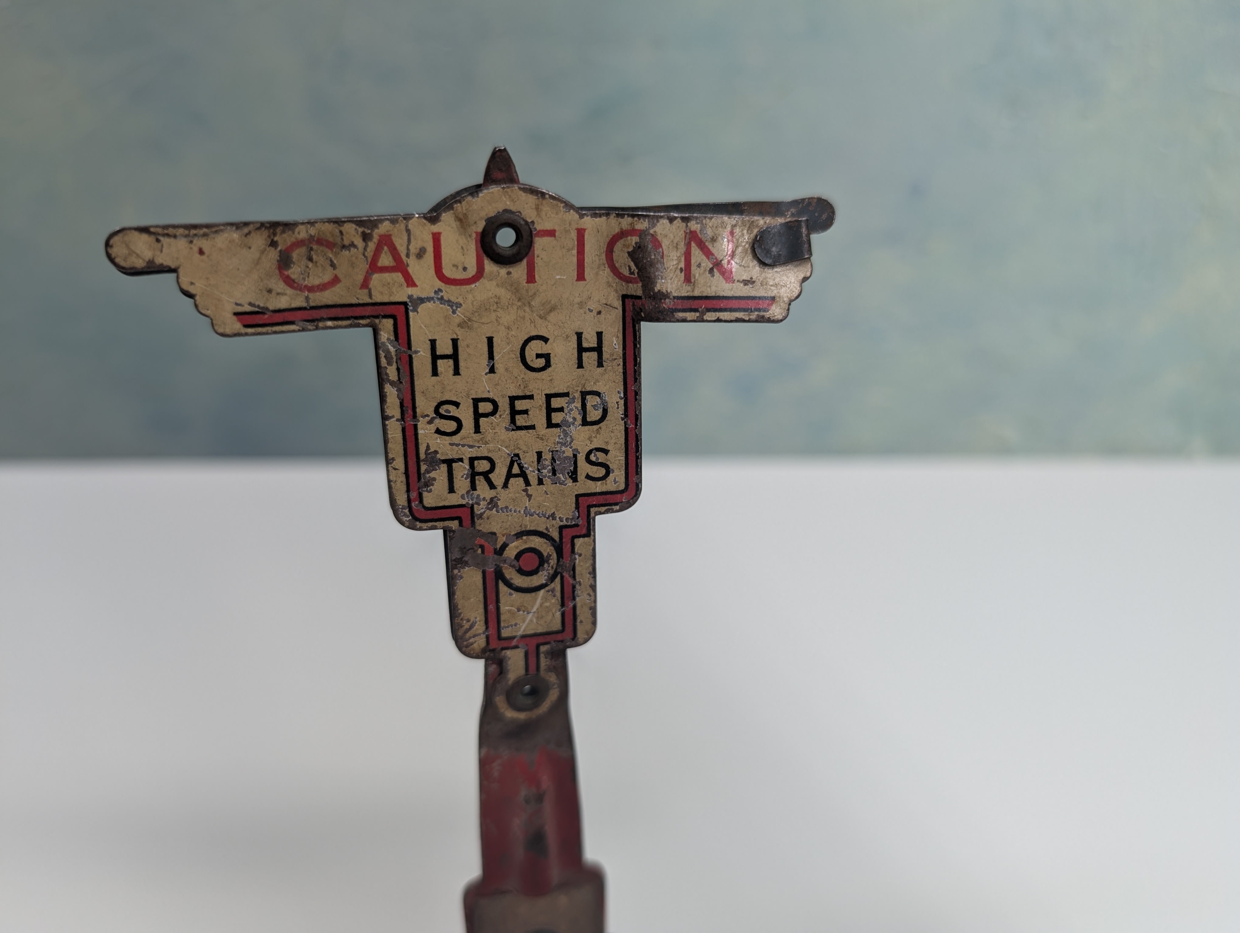USED Marx O Semaphore Signal, Crossing Gate, Caution High Speed Trains Sign, Switchman Tower, Pre-War, Vintage