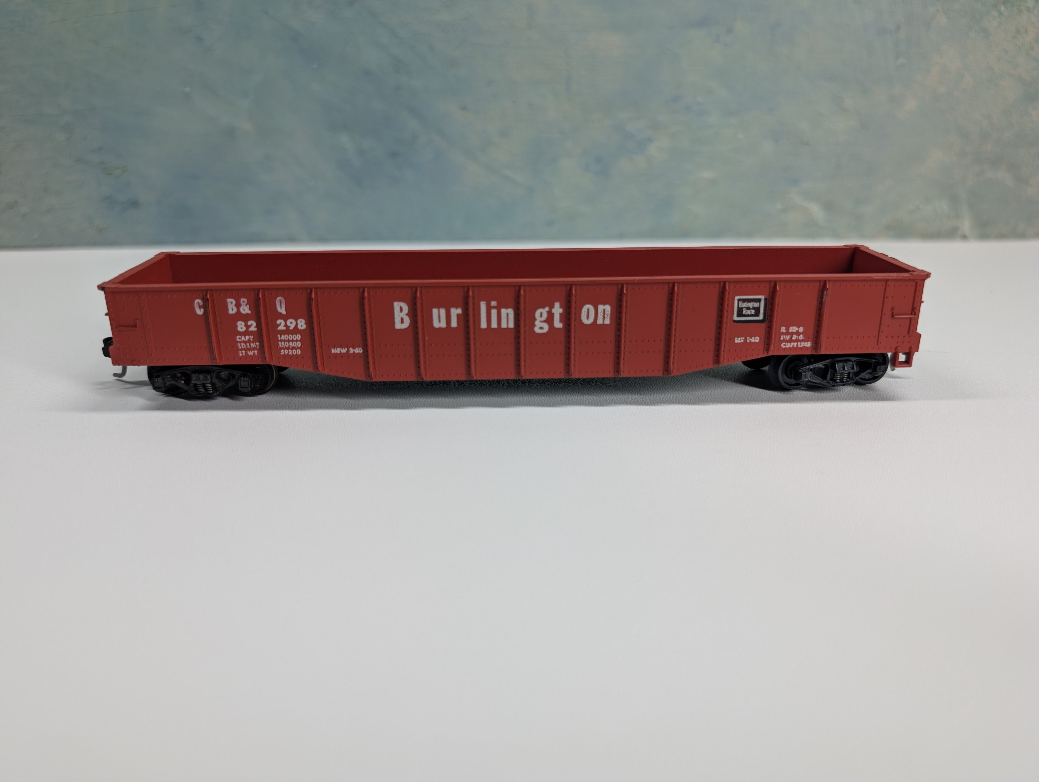 USED Roundhouse HO Scale 50' Gondola Burlington CB&Q #82298