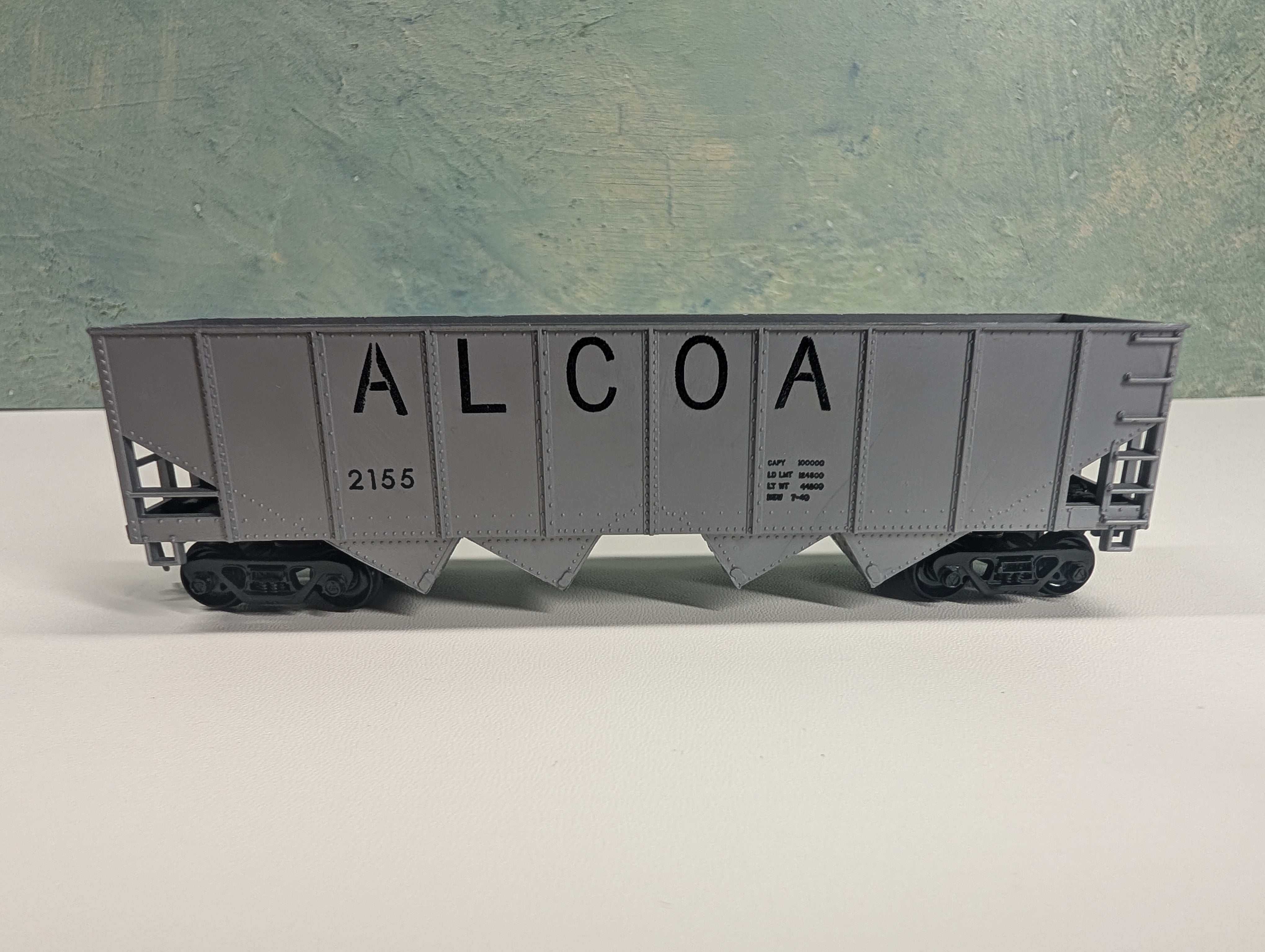 USED HO Scale Quad Hopper Alcoa #2155
