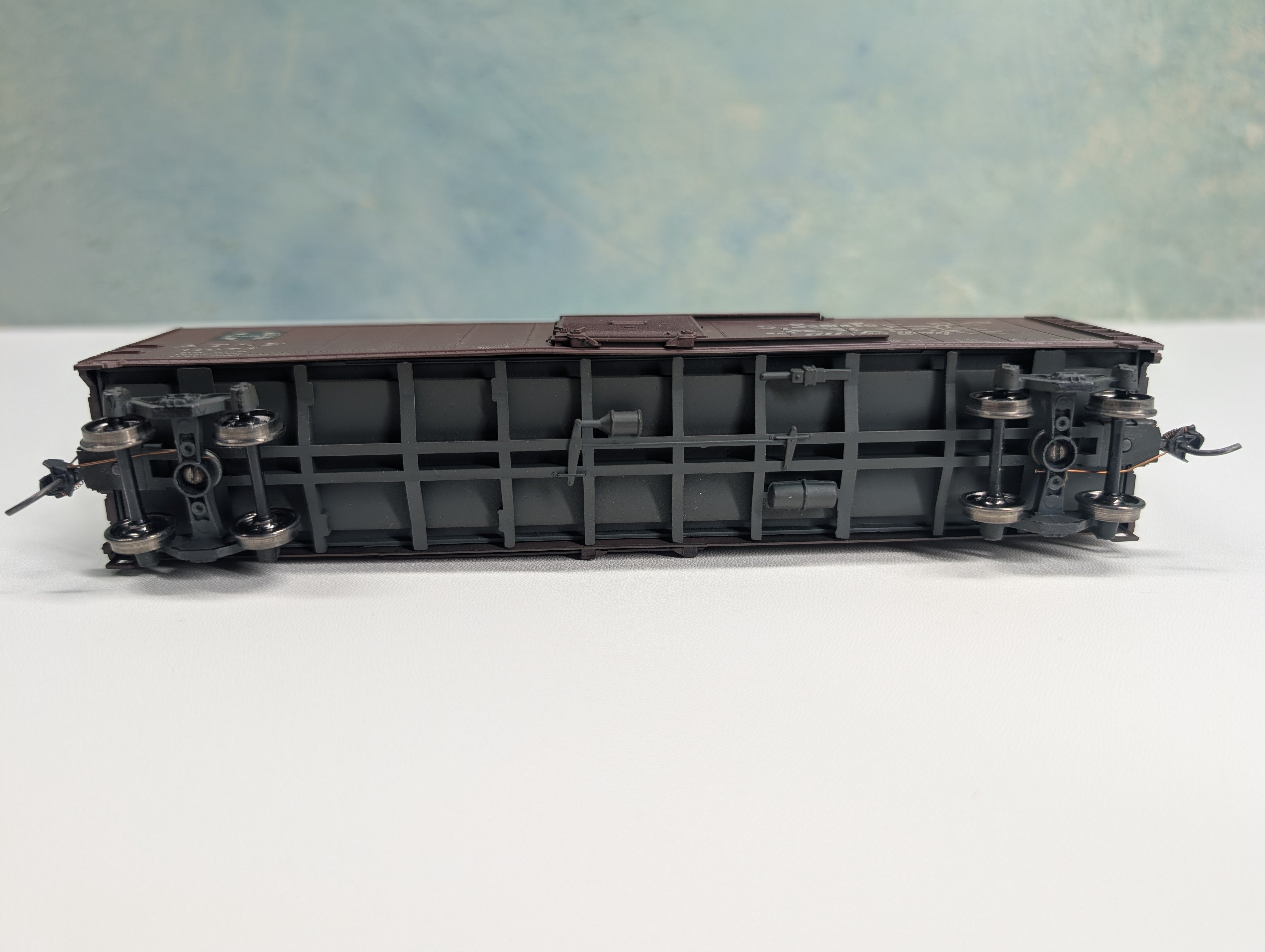 USED Athearn HO Scale 50' SD Box Car Santa Fe ATSF #11074 Custom Weathered